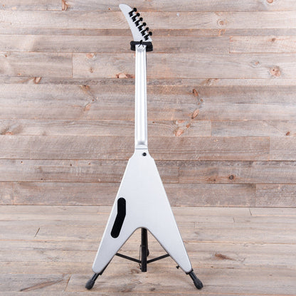 Gibson Artist Dave Mustaine Signature "Rust in Peace" Flying V EXP Silver Metallic Electric Guitars / Solid Body