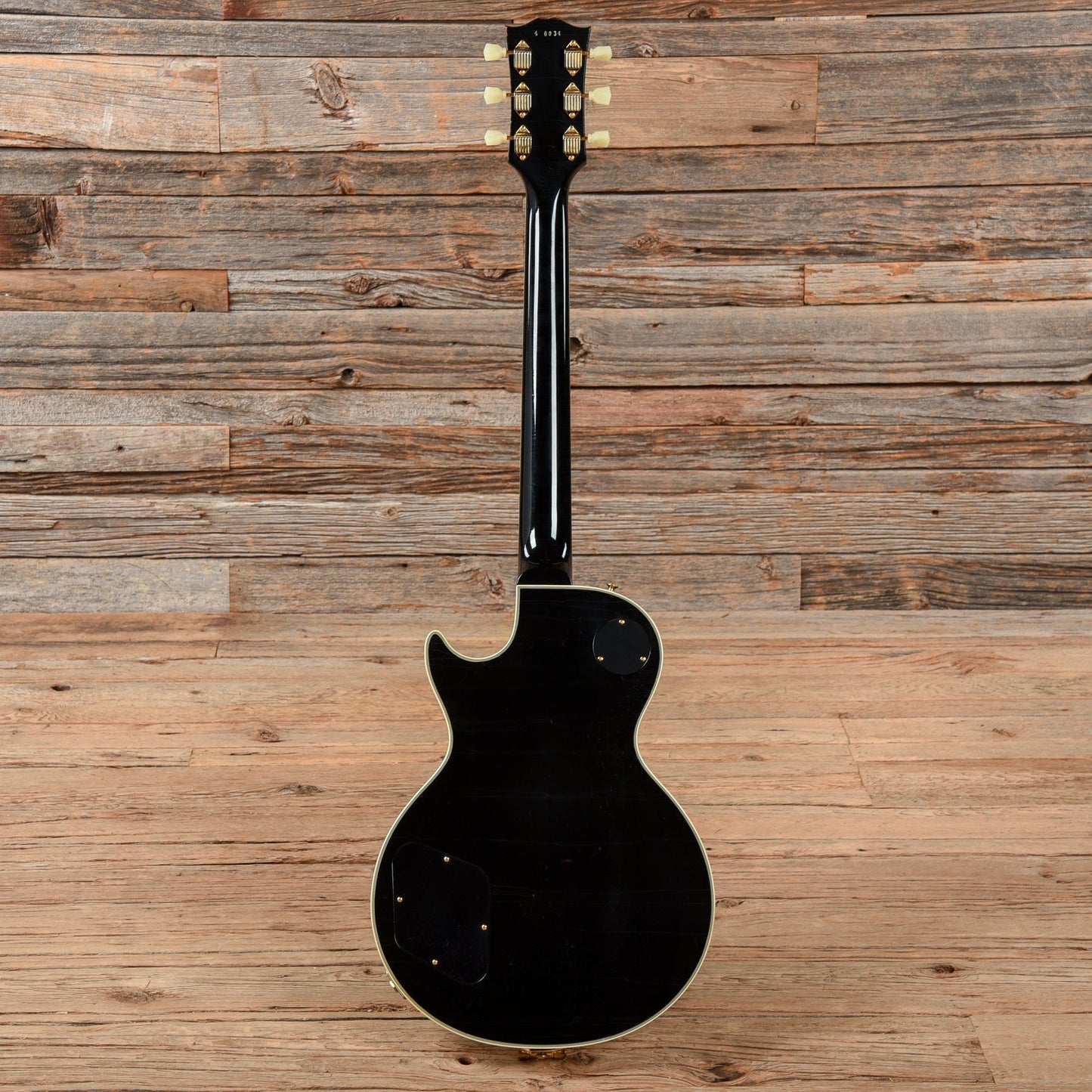 Gibson Custom 1954 Les Paul Custom Aged w/ Bigsby Ebony Electric Guitars / Solid Body