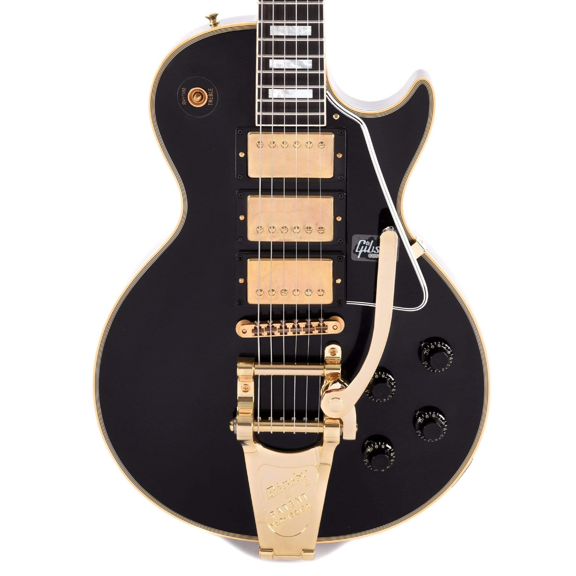 Gibson Custom 1957 Les Paul Custom Reissue 3-Pickup Ebony VOS w/Bigsby ...