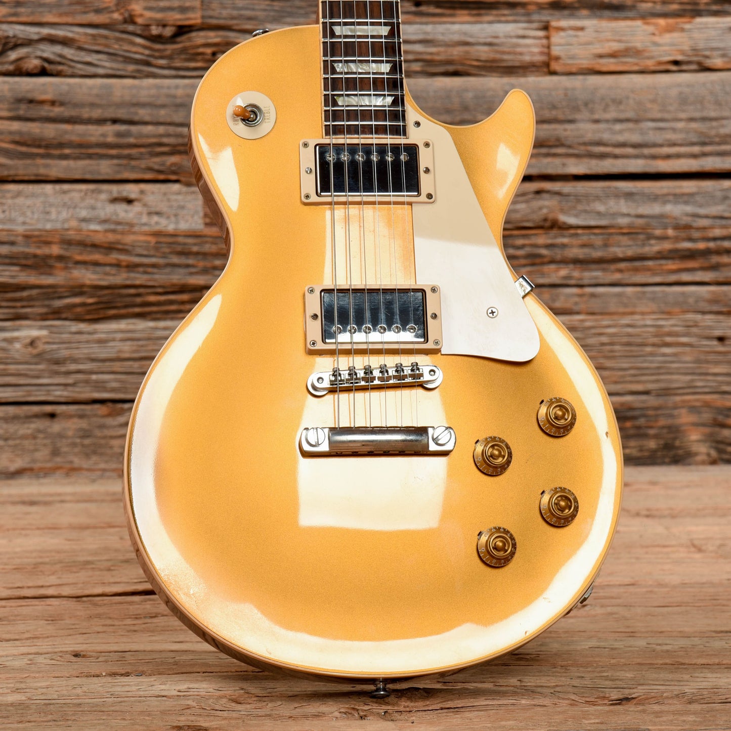 Gibson Custom 1958 Les Paul Reissue Goldtop Electric Guitars / Solid Body