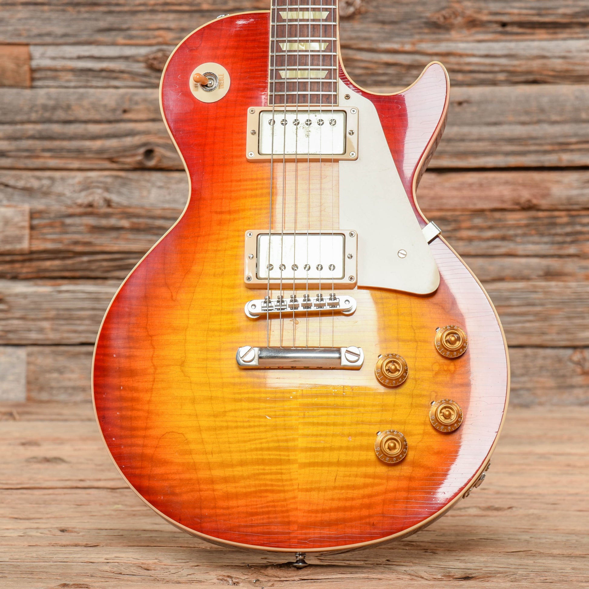 Gibson Custom 1958 Les Paul Standard Aged Cherry Sunburst 2016 Electric Guitars / Solid Body