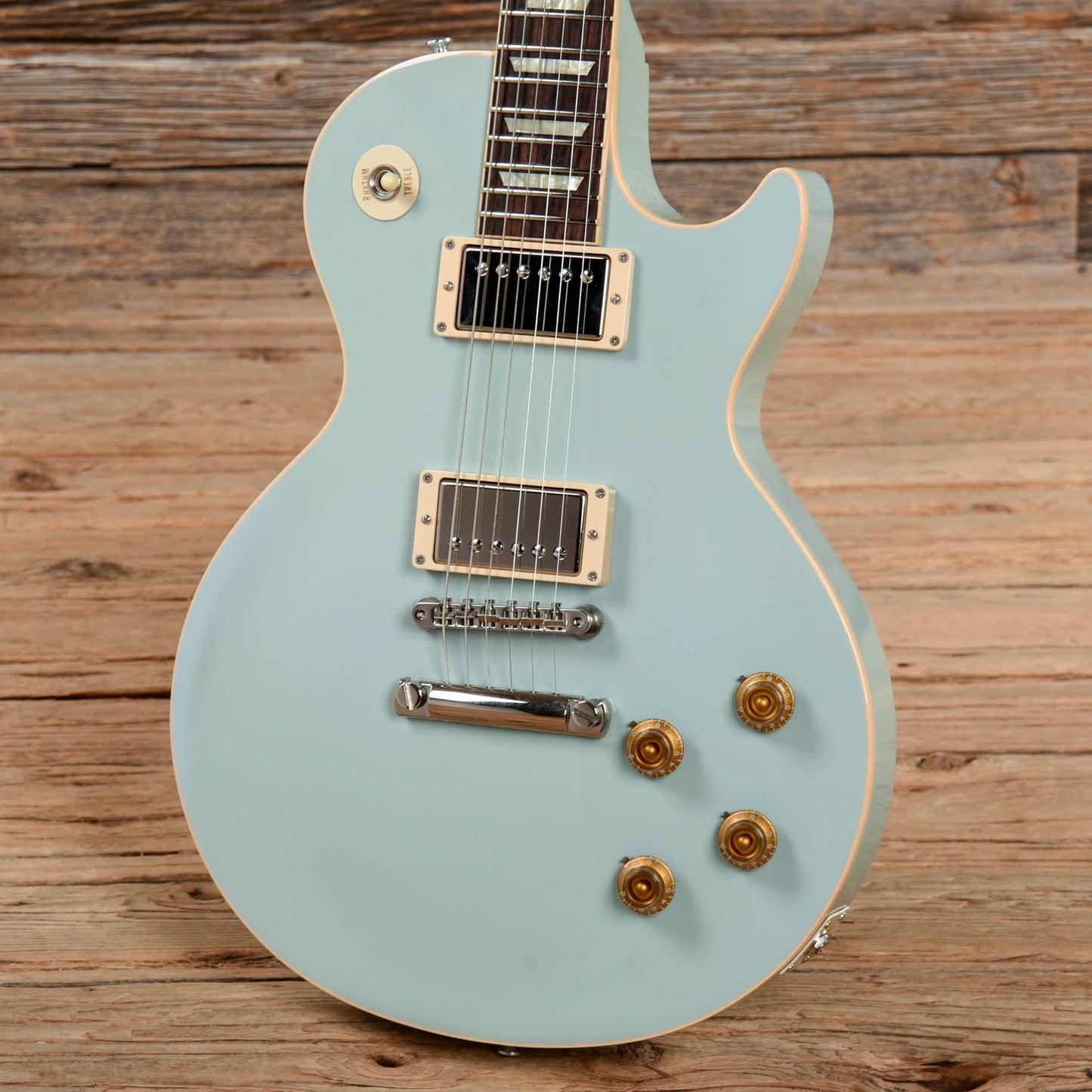 Gibson Custom 1958 Les Paul Standard Chambered Reissue Powder Blue 2012 Electric Guitars / Solid Body