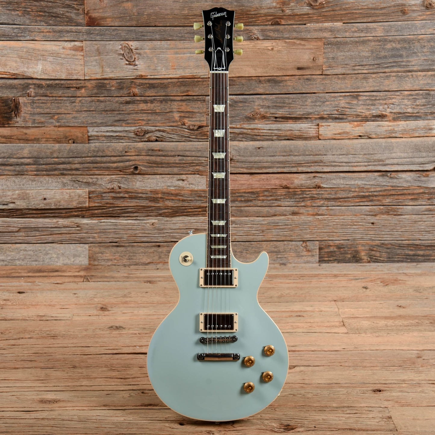 Gibson Custom 1958 Les Paul Standard Chambered Reissue Powder Blue 2012 Electric Guitars / Solid Body