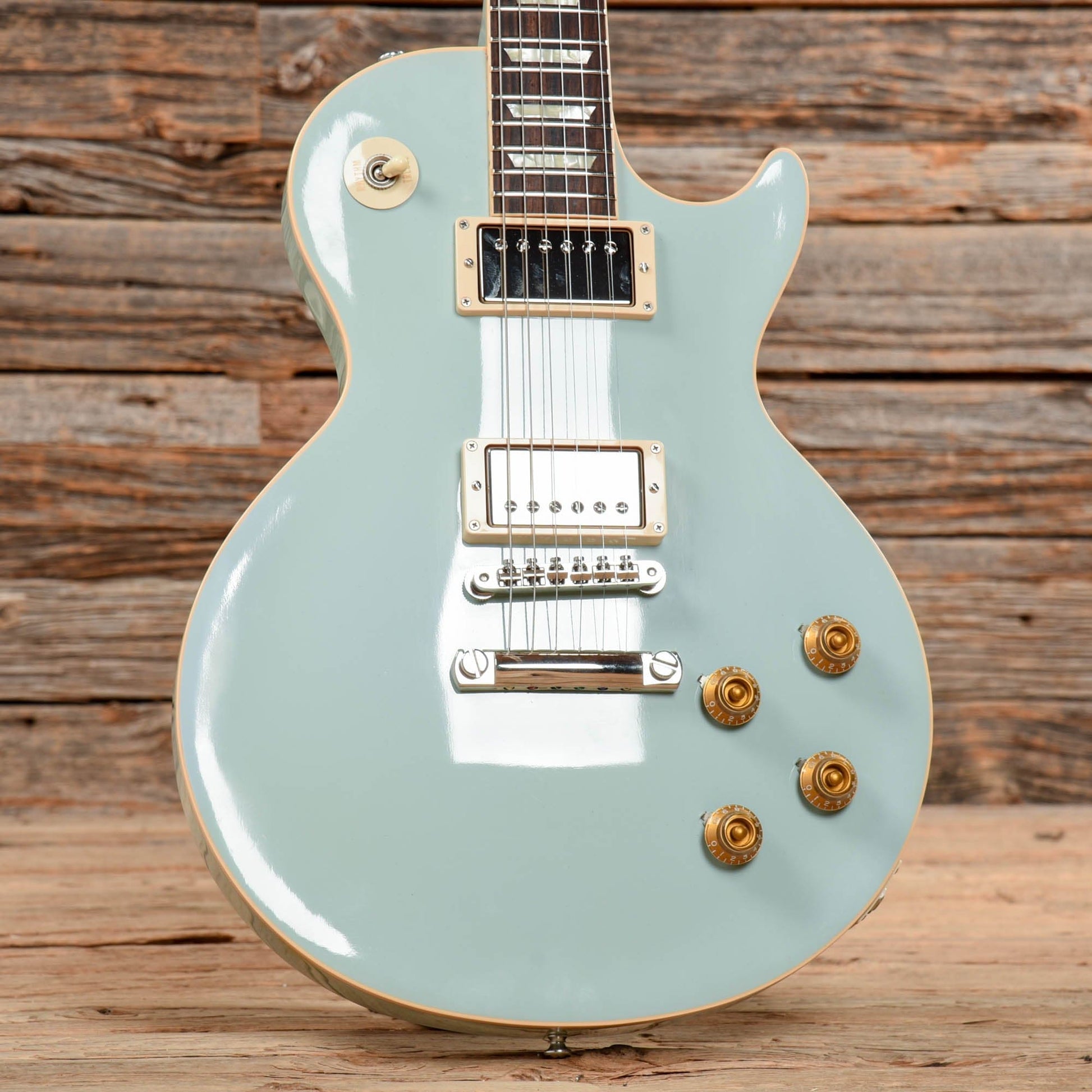 Gibson Custom 1958 Les Paul Standard Chambered Reissue Powder Blue 2012 Electric Guitars / Solid Body