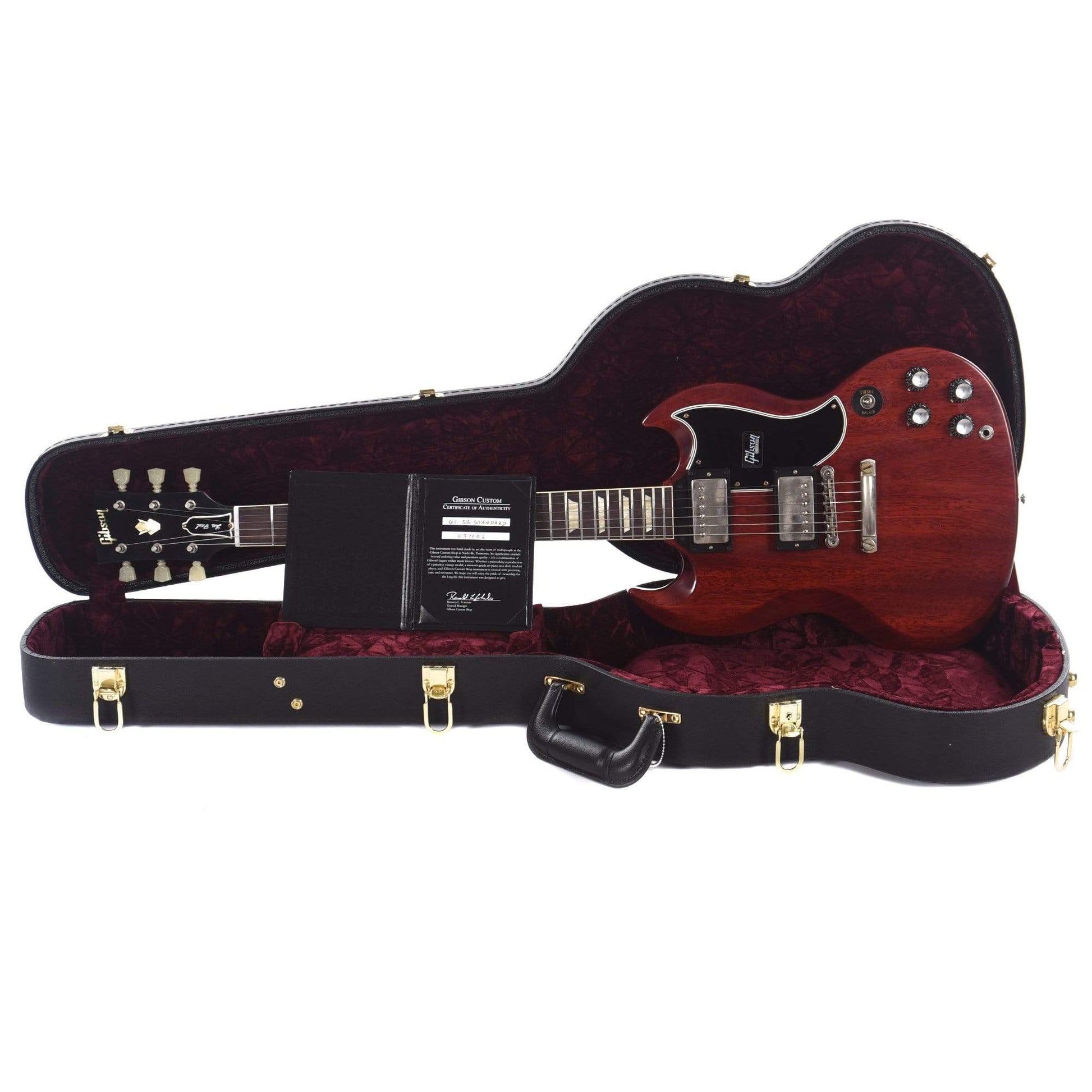 Gibson Custom 1961 Les Paul SG Standard Reissue Cherry Red VOS w/Stop Bar Electric Guitars / Solid Body