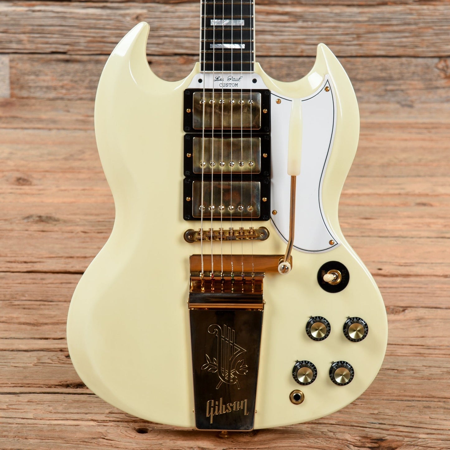 Gibson Custom 1963 Les Paul SG Custom Reissue with Maestro Vibrola Classic White 2020 Electric Guitars / Solid Body