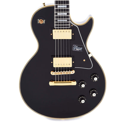 Gibson Custom 1968 Les Paul Custom Reissue Ebony Gloss Electric Guitars / Solid Body