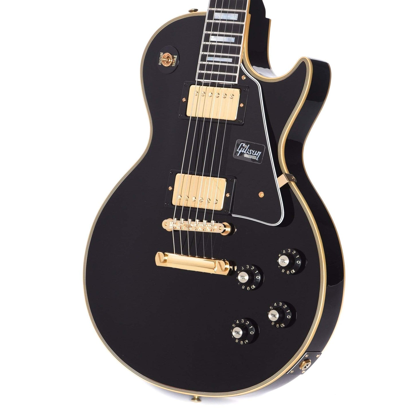 Gibson Custom 1968 Les Paul Custom Reissue Ebony Gloss Electric Guitars / Solid Body