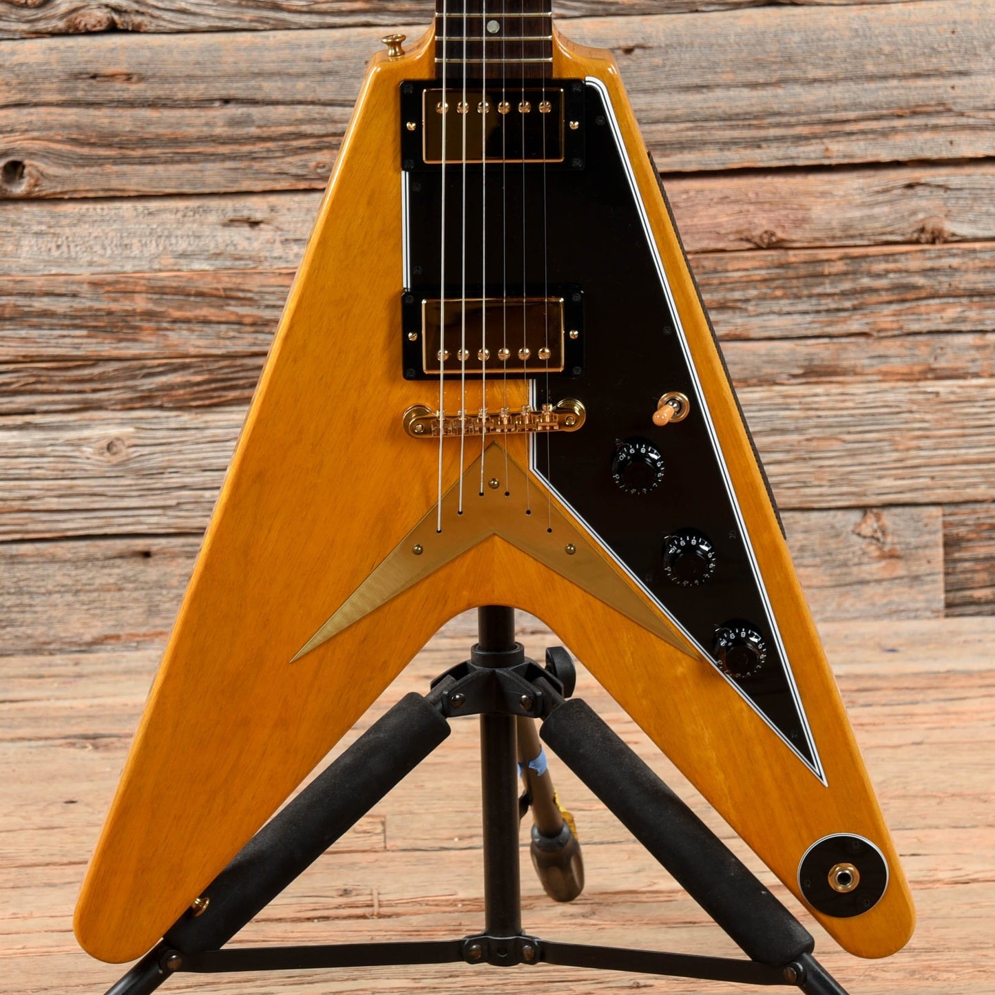 Gibson Custom 50th Anniversary 1958 Korina Flying V Natural 2008 Electric Guitars / Solid Body