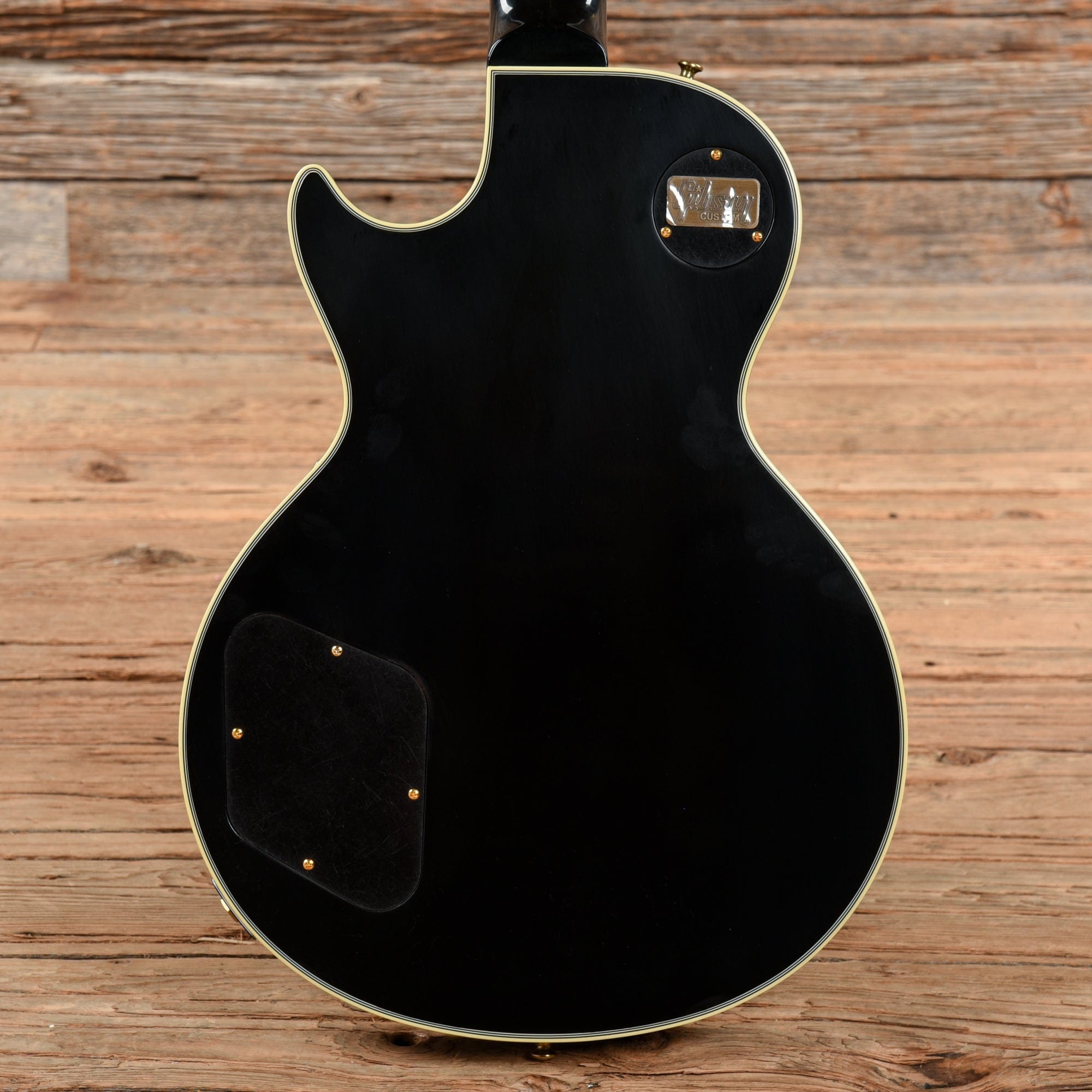 Gibson Custom '57 Les Paul Custom LPB7 Black Electric Guitars / Solid Body