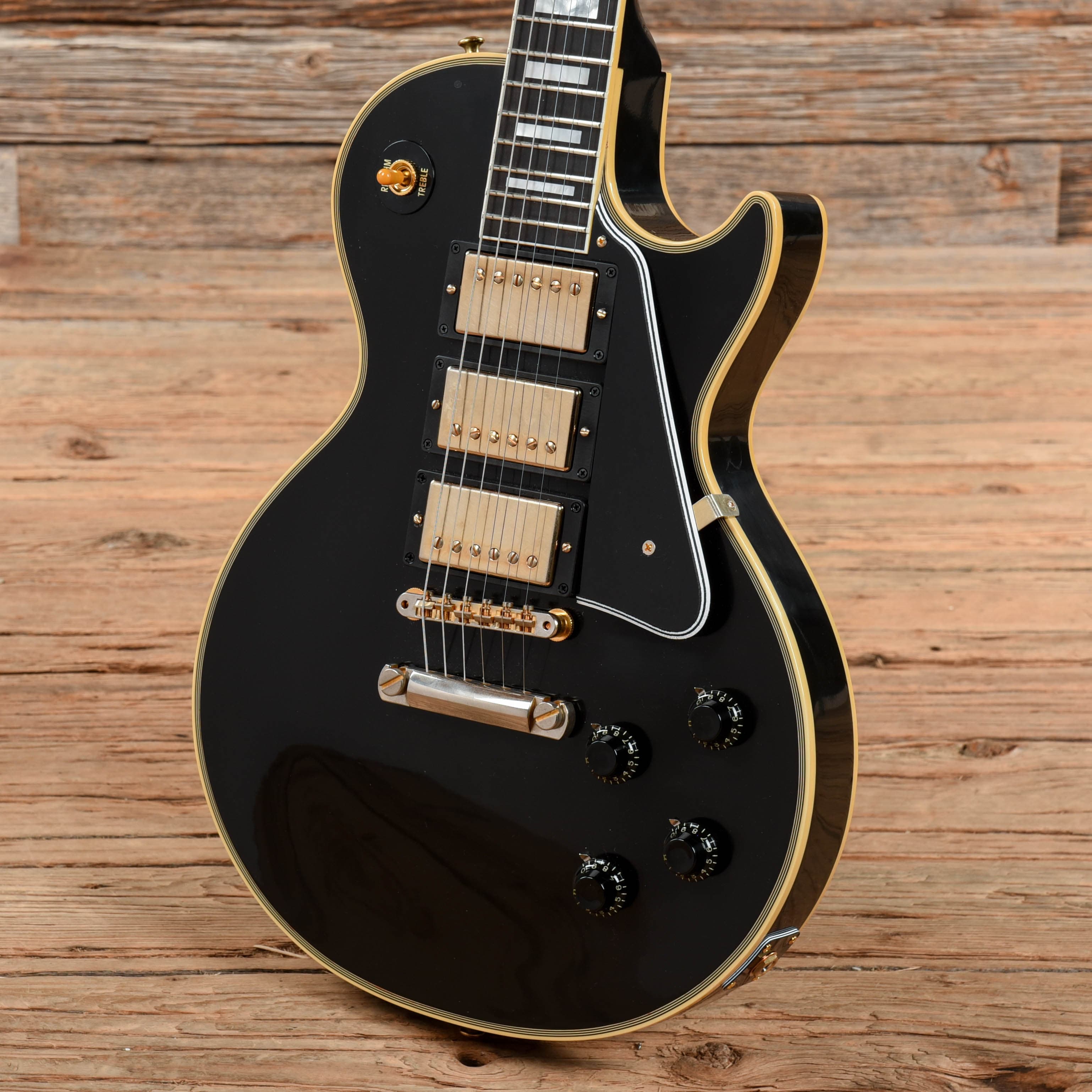 Gibson Custom '57 Les Paul Custom Reissue Black 2017 Electric Guitars / Solid Body