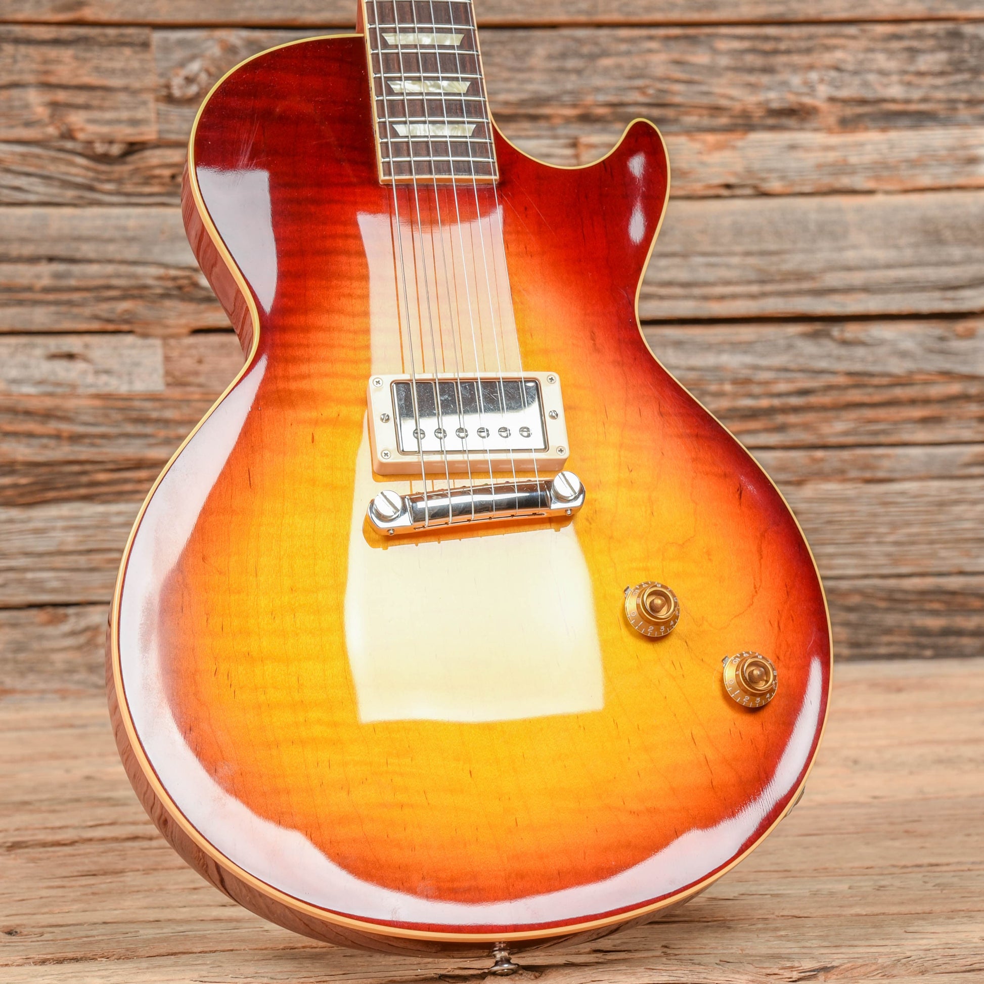 Gibson Custom '58 Les Paul Standard Single Pickup Cherry Sunburst 2010 Electric Guitars / Solid Body