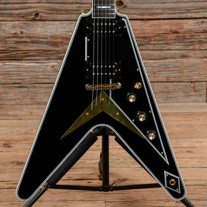 Gibson Custom Flying V Custom Ebony 2022 Electric Guitars / Solid Body