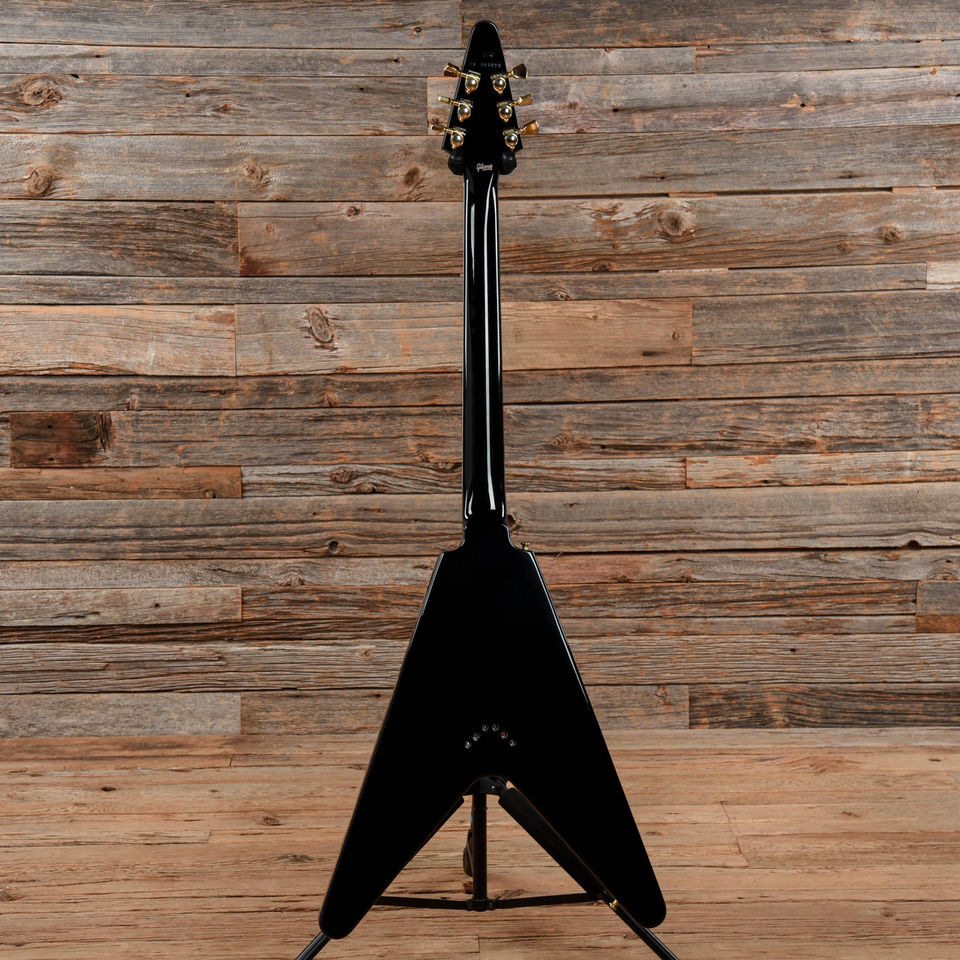 Gibson Custom Flying V Custom Ebony 2022 Electric Guitars / Solid Body