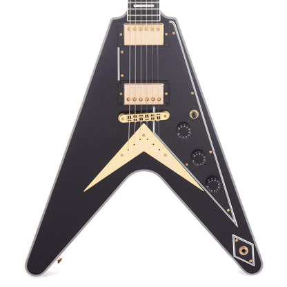 Gibson Custom Flying V Custom Ebony PSL Electric Guitars / Solid Body