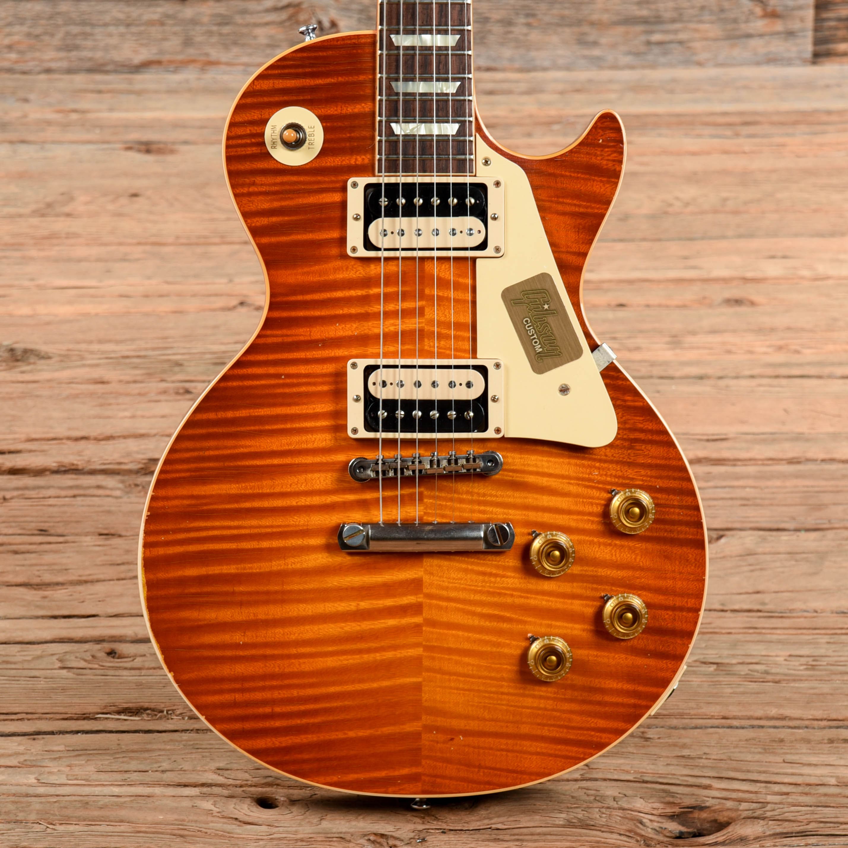 Gibson Custom Historic Select '59 Les Paul Standard Reissue Aged Sunburst 2015 Electric Guitars / Solid Body