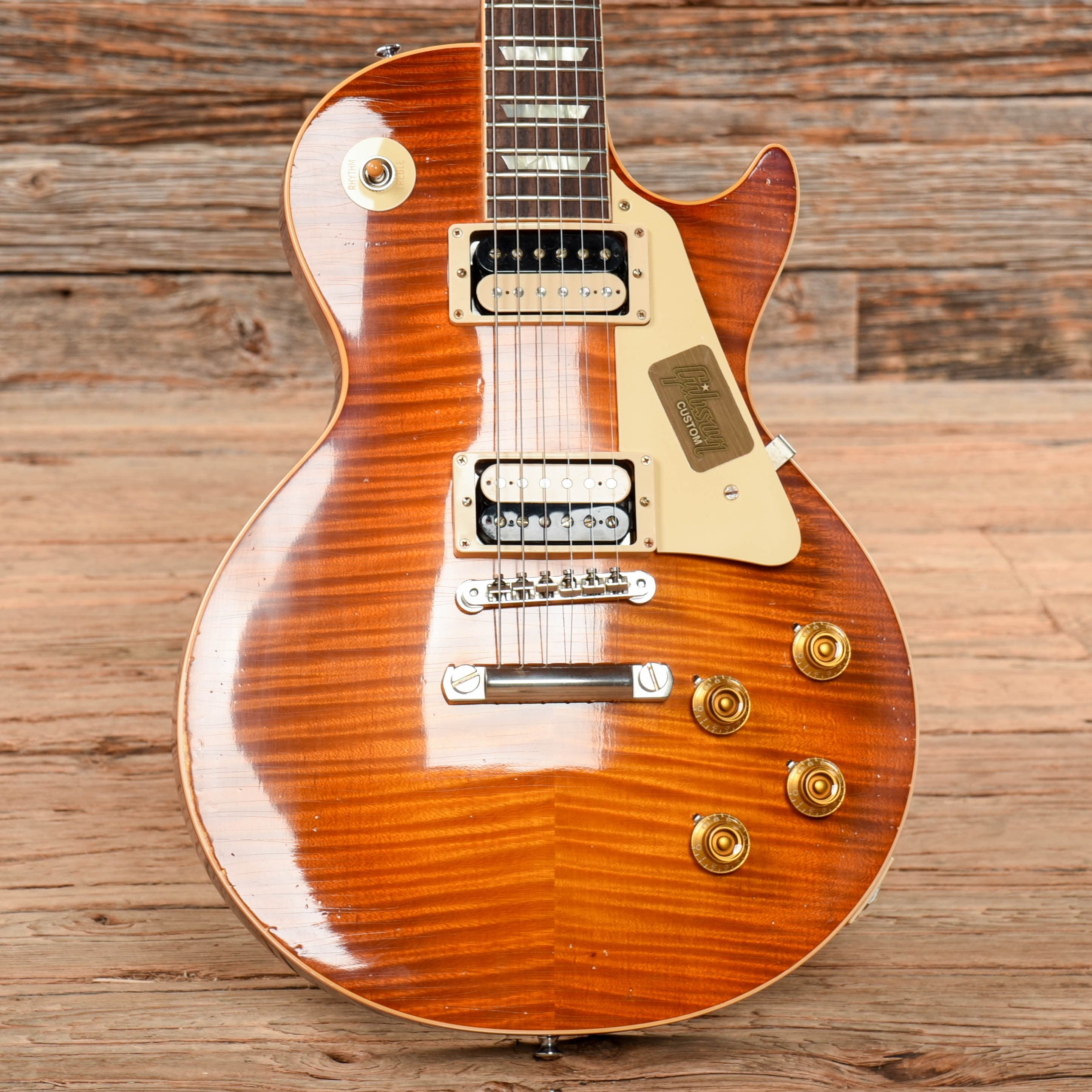 Gibson Custom Historic Select '59 Les Paul Standard Reissue Aged Sunburst 2015 Electric Guitars / Solid Body