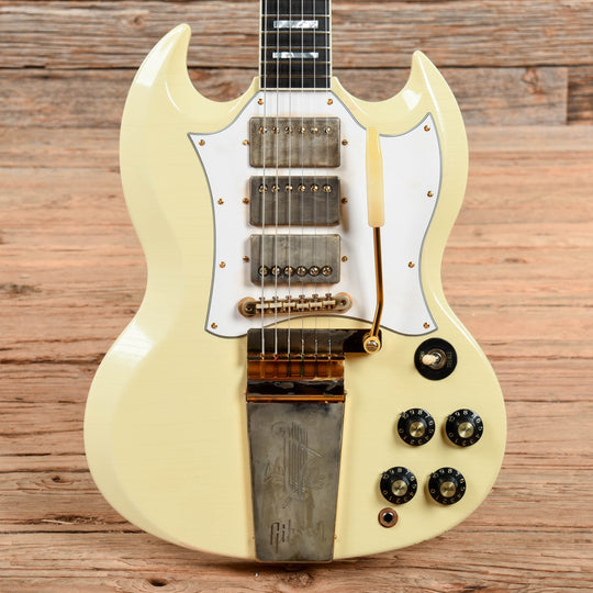 Gibson Custom Jimi Hendrix 67' SG Reissue Aged Polaris White 2020 Electric Guitars / Solid Body