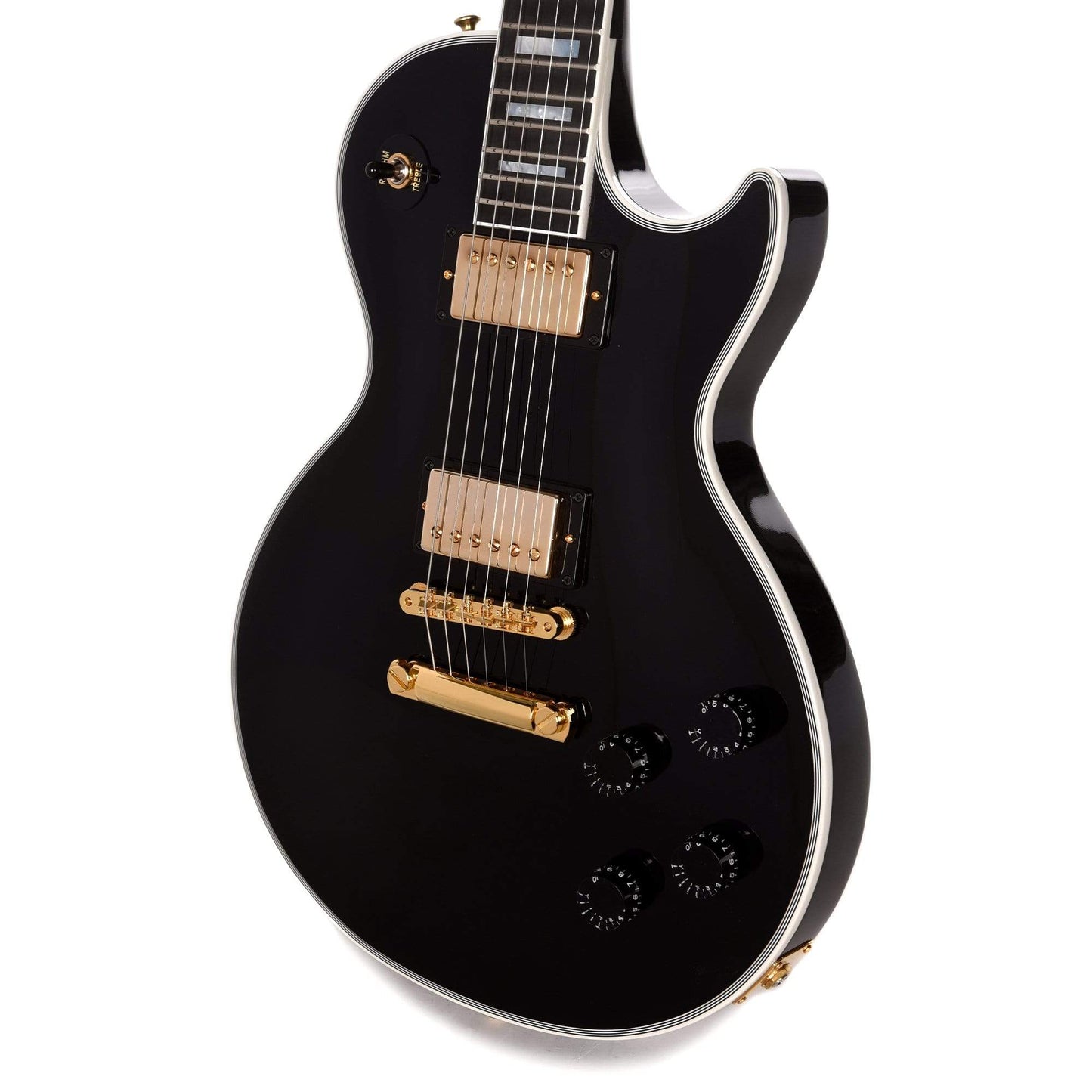 Gibson Custom Les Paul Axcess Custom Stopbar Ebony Electric Guitars / Solid Body