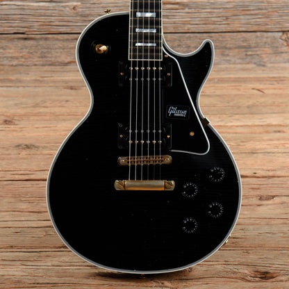 Gibson Custom Les Paul Custom Aged Black 2019 Electric Guitars / Solid Body