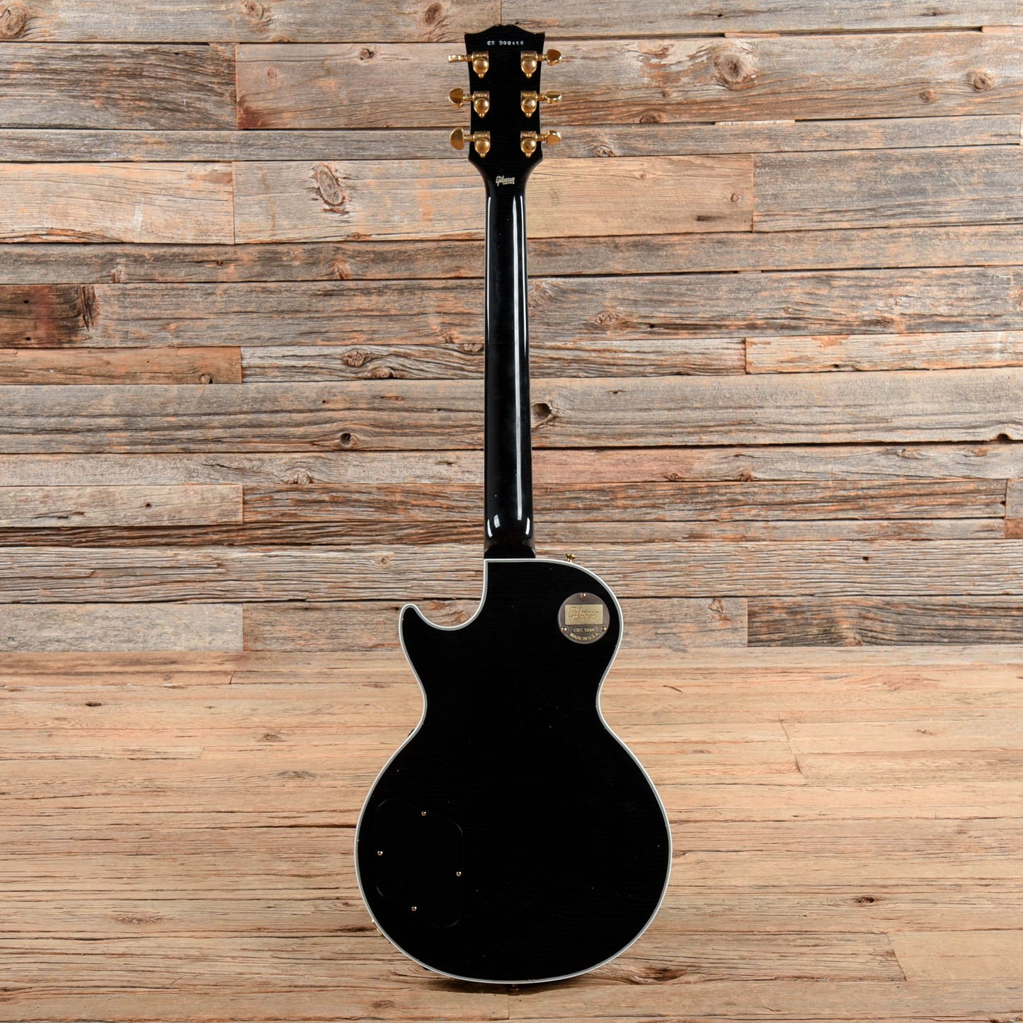 Gibson Custom Les Paul Custom Aged Black 2019 Electric Guitars / Solid Body