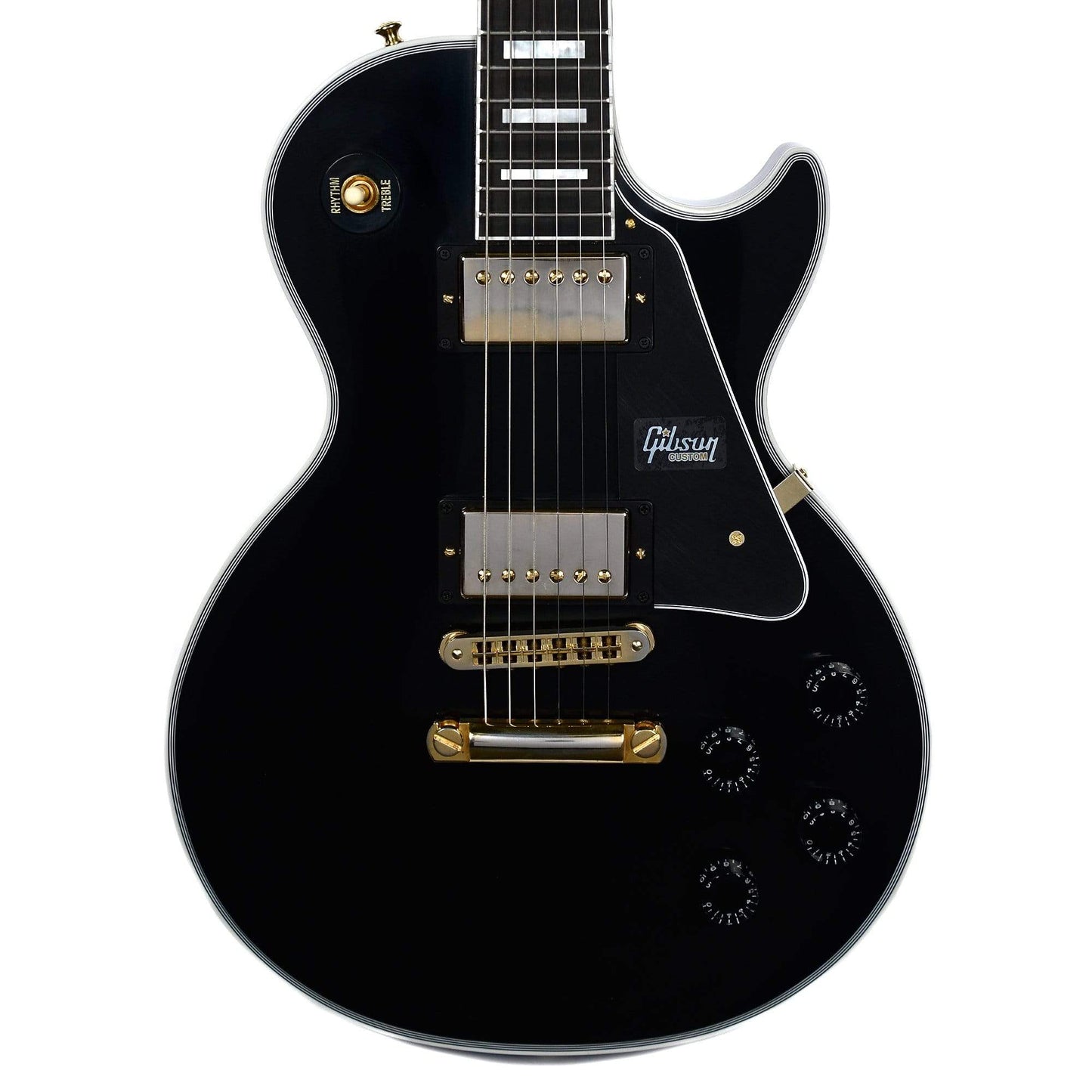 Gibson Custom Les Paul Custom Ebony VOS w/Ebony Fingerboard Electric Guitars / Solid Body