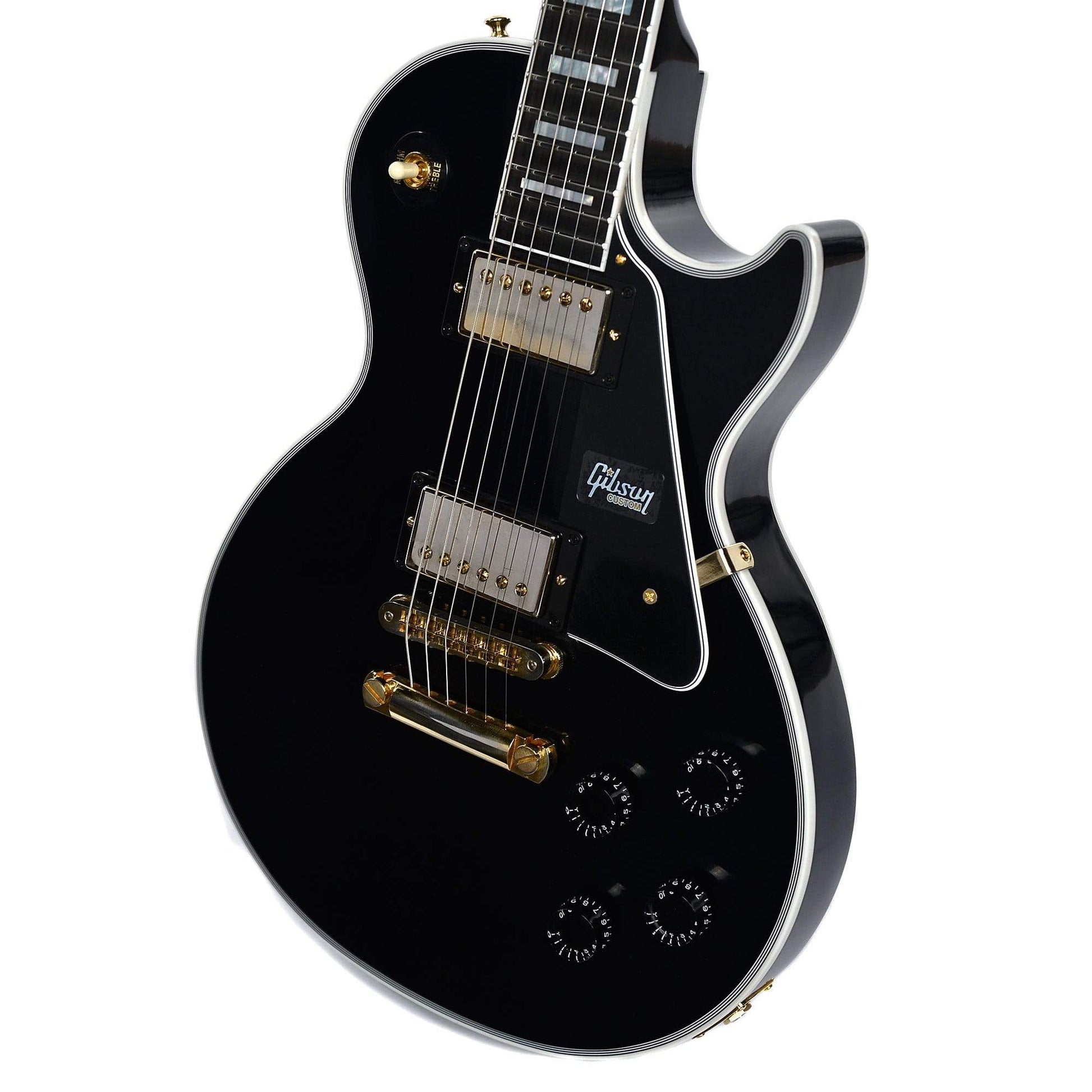 Gibson Custom Les Paul Custom Ebony VOS w/Ebony Fingerboard Electric Guitars / Solid Body