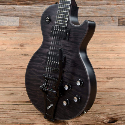 Gibson Custom Les Paul Custom Quilt Satin Darksyde Trans Charcoal Widow 2017 Electric Guitars / Solid Body