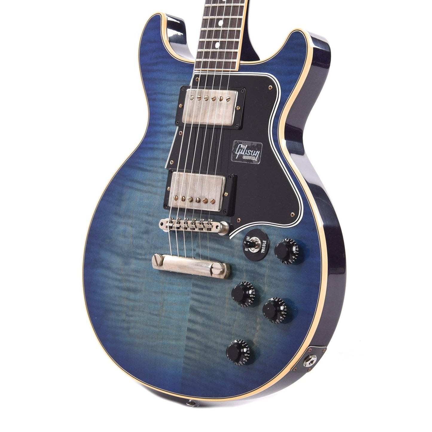 Gibson Custom Les Paul Special DC Figured Blue Burst VOS Electric Guitars / Solid Body