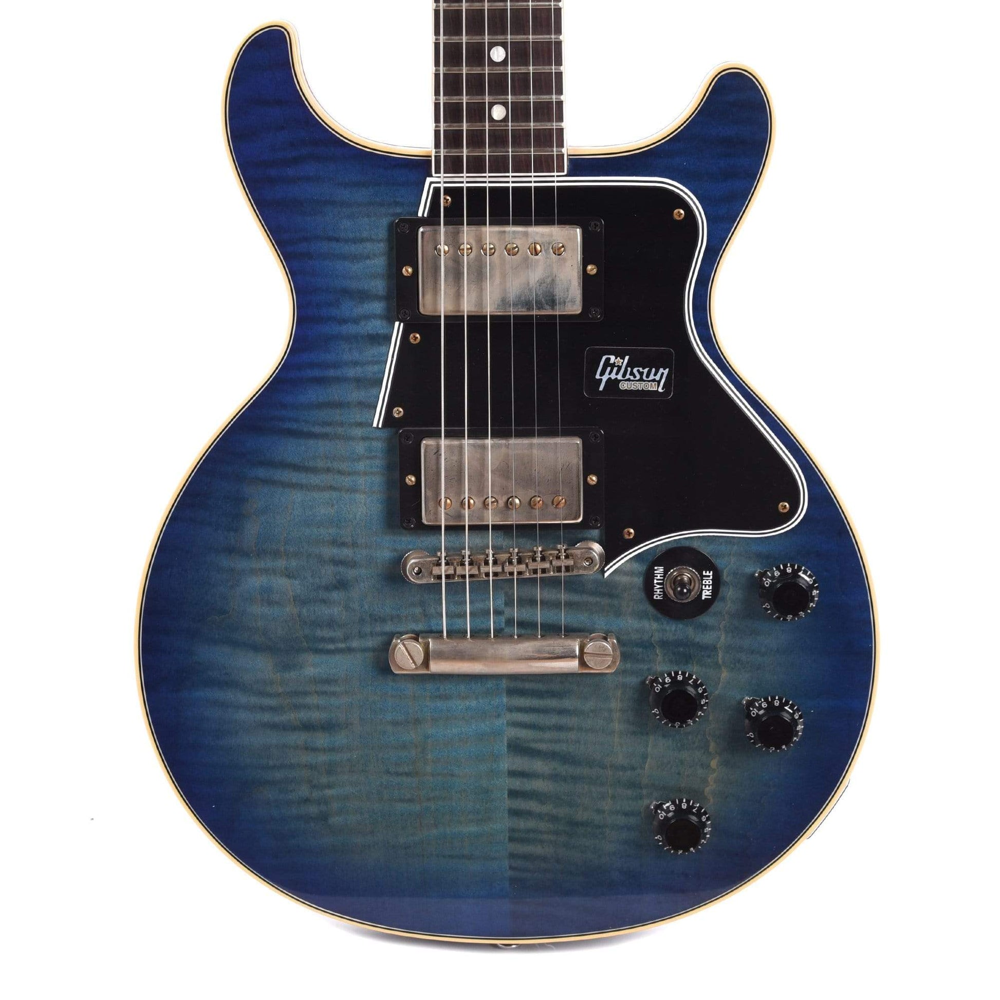 Gibson Custom Les Paul Special DC Figured Blue Burst VOS Electric Guitars / Solid Body