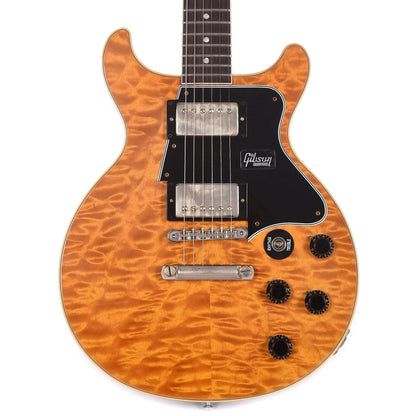 Gibson Custom Les Paul Special DC Figured Trans Amber w/Humbuckers VOS Electric Guitars / Solid Body