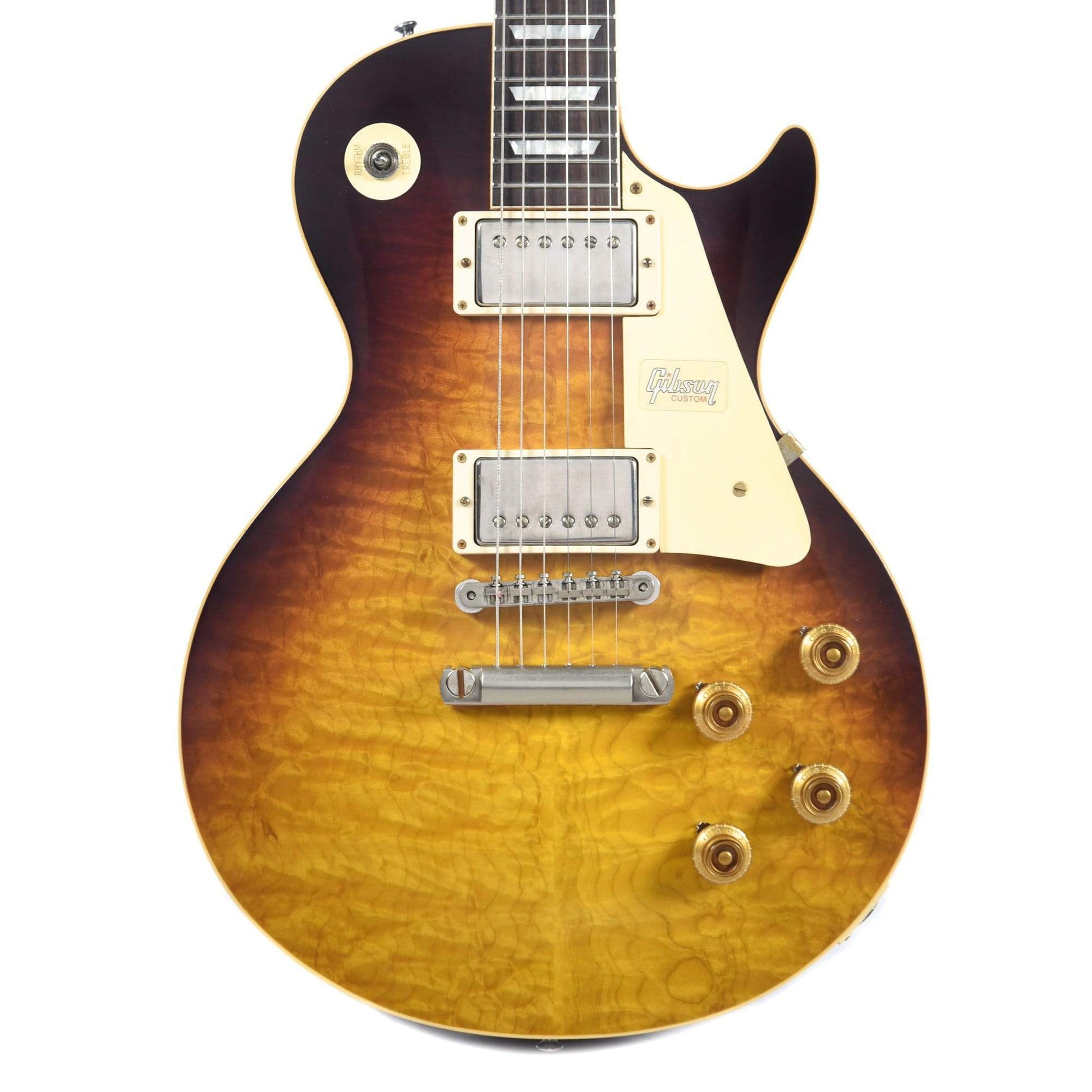 Gibson Custom Les Paul Standard Heartwood Maple Top Slow Iced Tea Fade VOS w/Carmelita Neck Electric Guitars / Solid Body