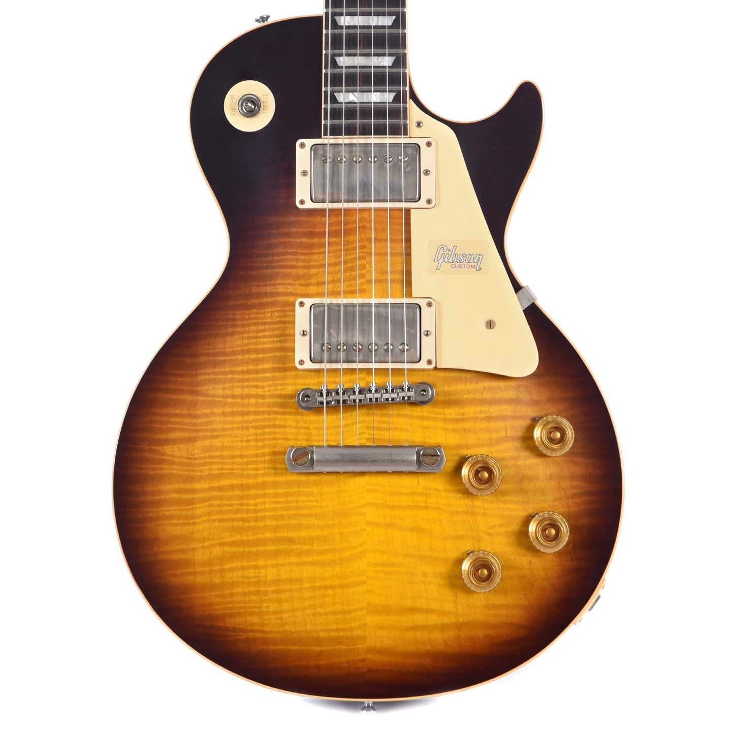 Gibson Custom Les Paul Standard Kindred Burst Fade VOS w/Brazilian Fingerboard Electric Guitars / Solid Body