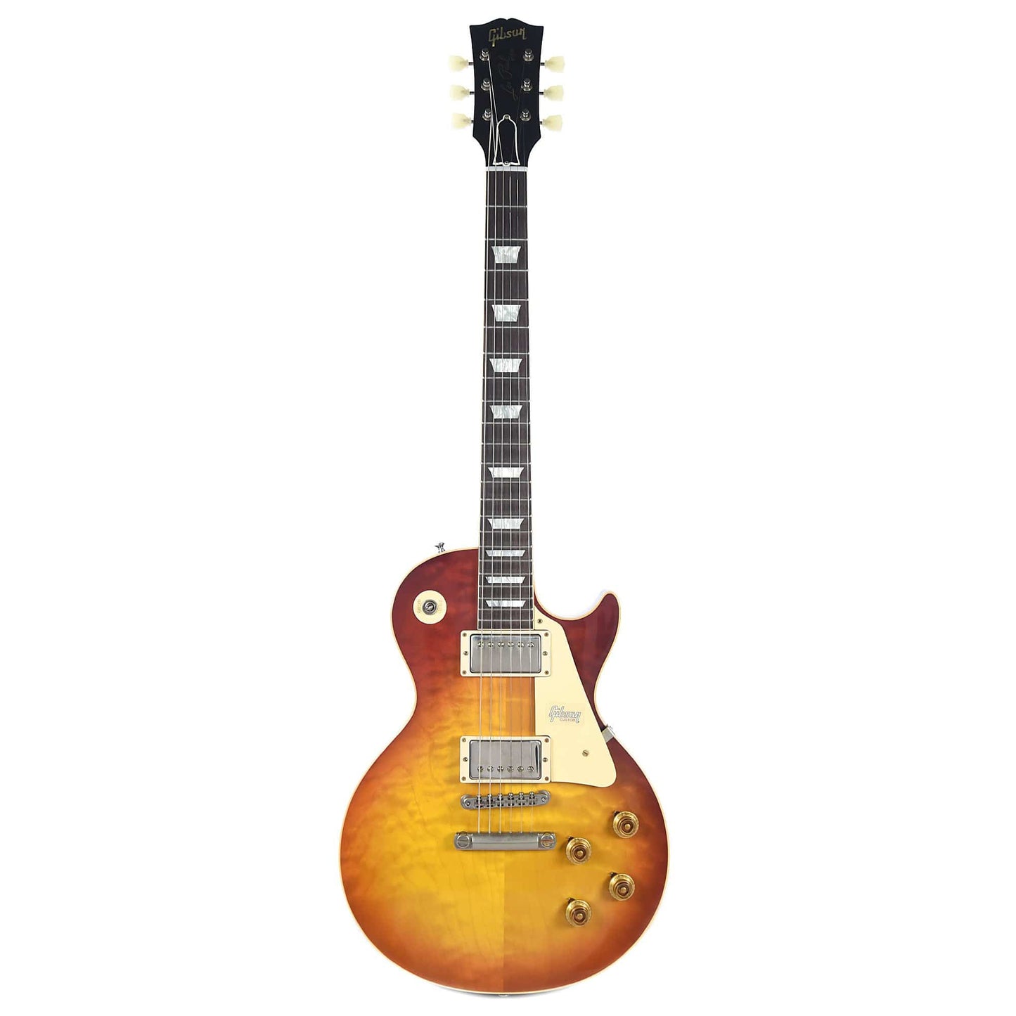 Gibson Custom Les Paul Standard Plain Top Red Sky Fade VOS w/Carmelita Neck Electric Guitars / Solid Body