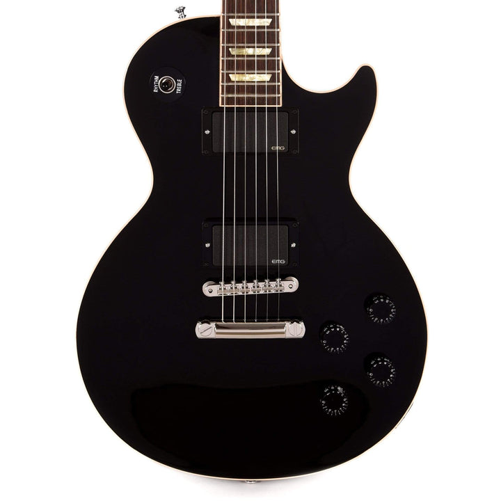 Gibson Custom Les Paul Standard Plaintop Ebony VOS – Chicago Music Exchange