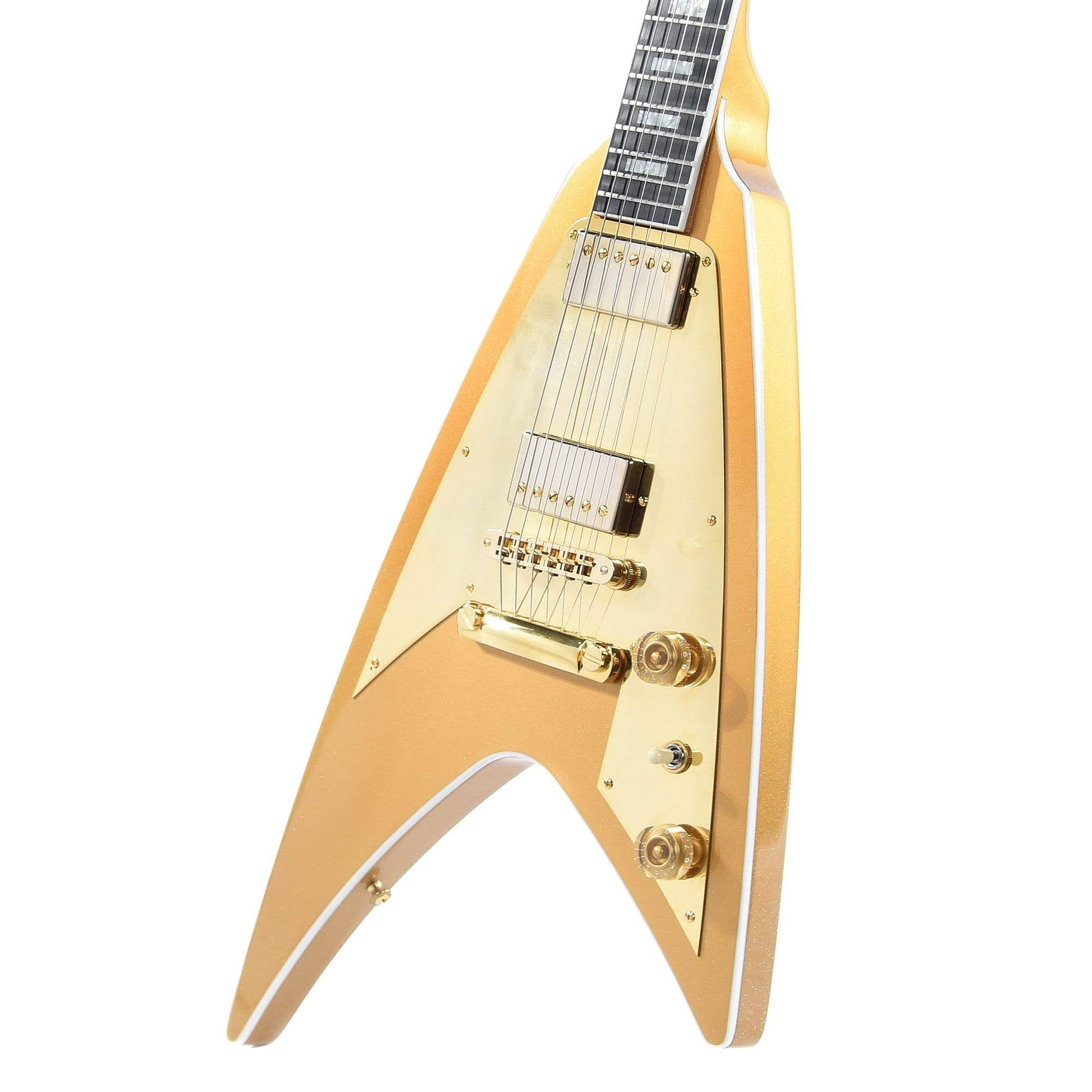 Gibson Custom Modern Flying V Gold Prism Electric Guitars / Solid Body