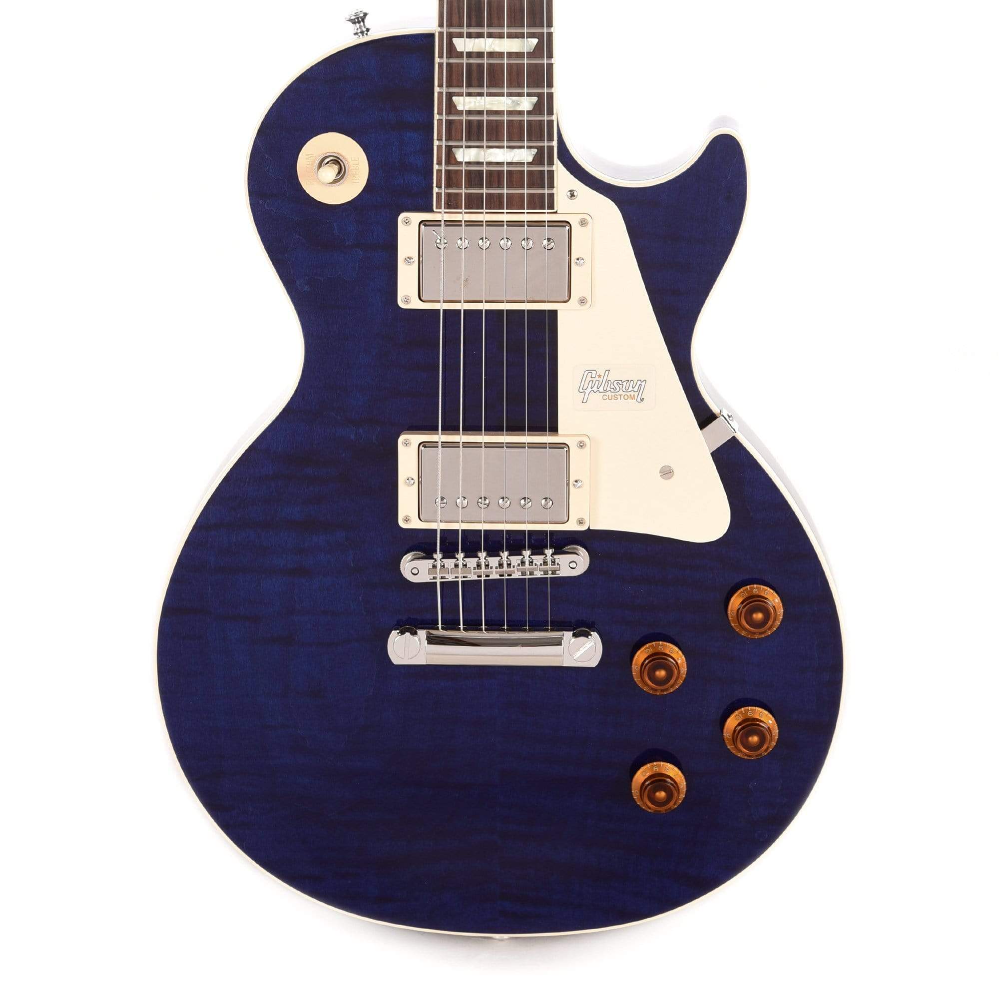 Gibson Custom Modern Les Paul Standard Trans Blue – Chicago Music Exchange