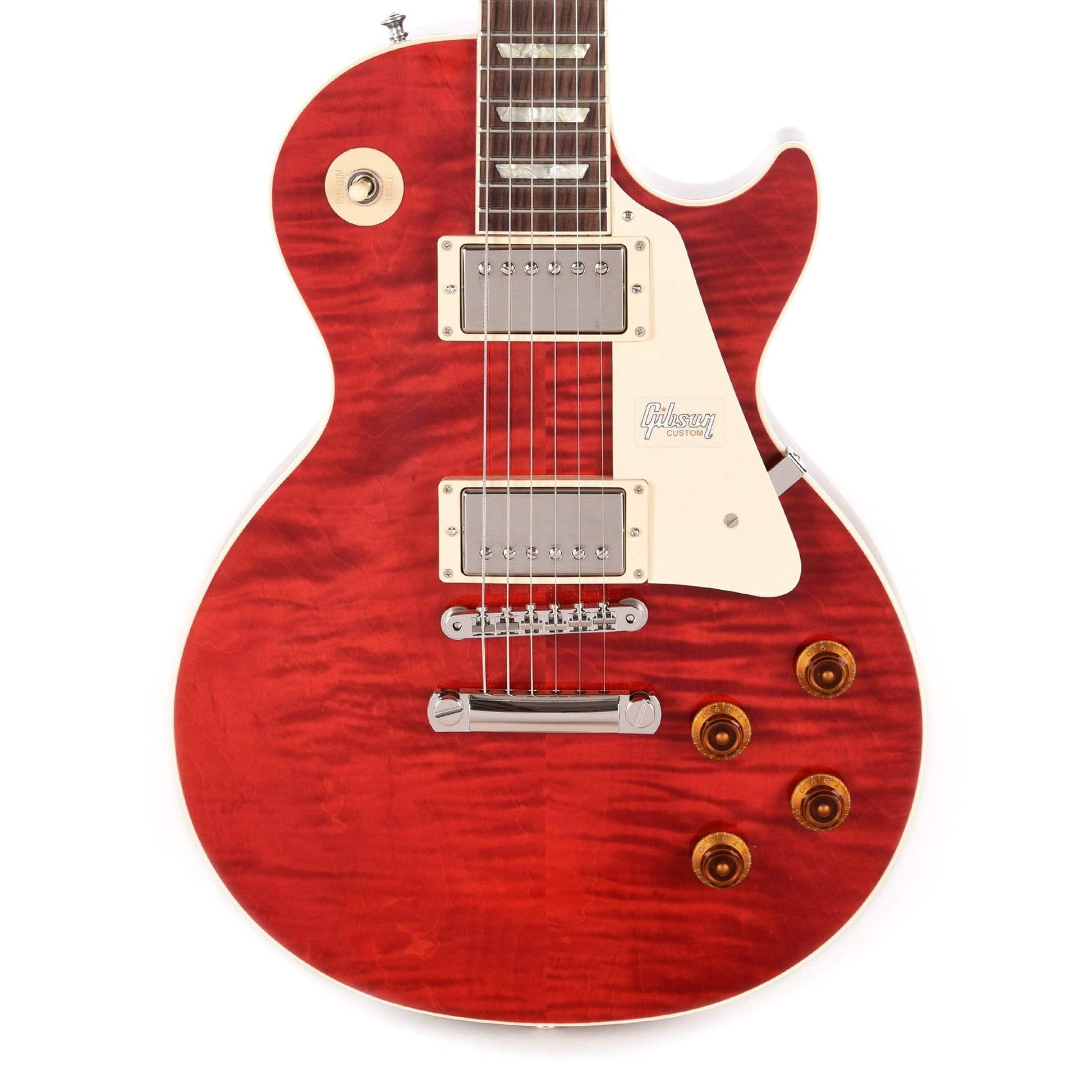 Gibson Custom Modern Les Paul Standard Trans Red Electric Guitars / Solid Body