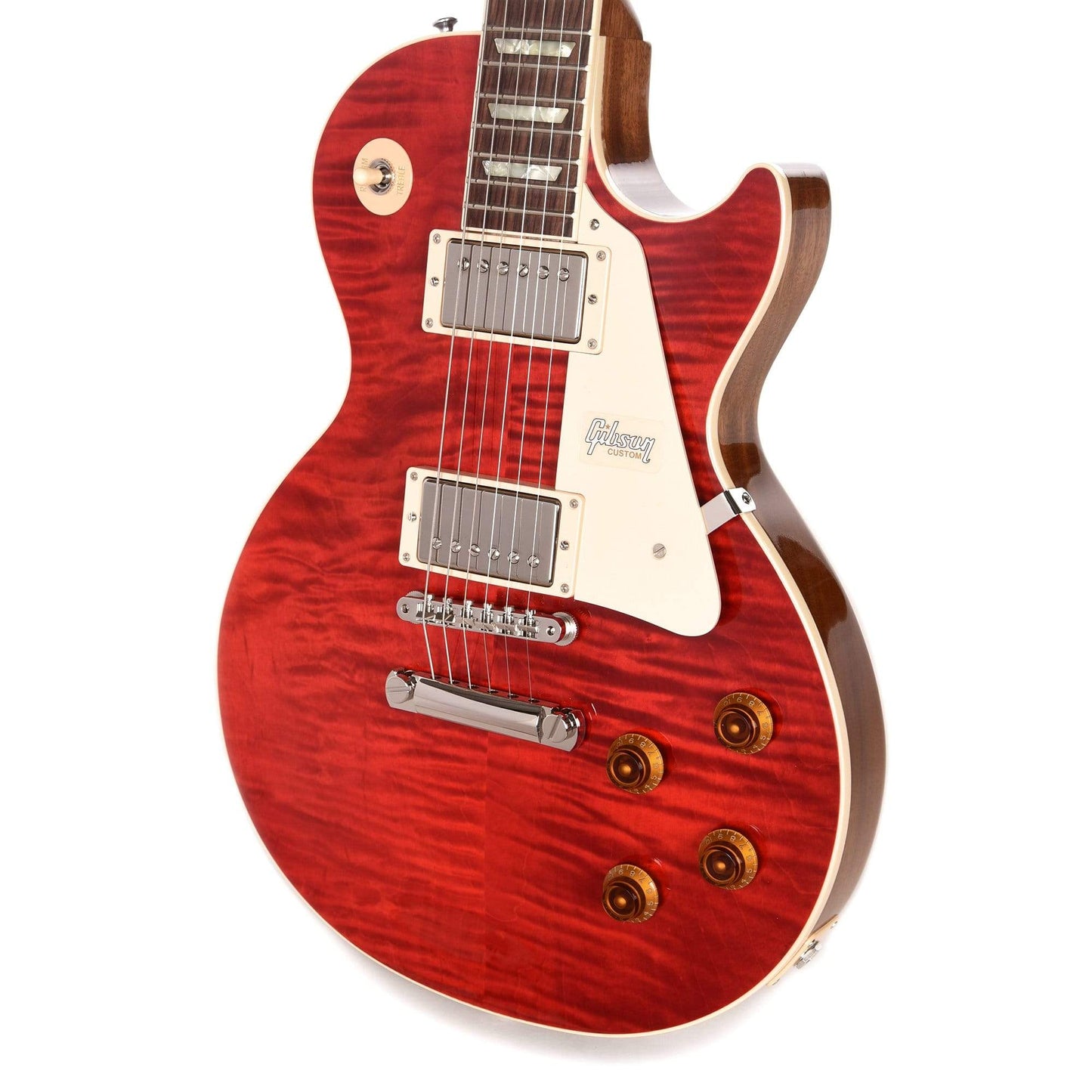 Gibson Custom Modern Les Paul Standard Trans Red Electric Guitars / Solid Body