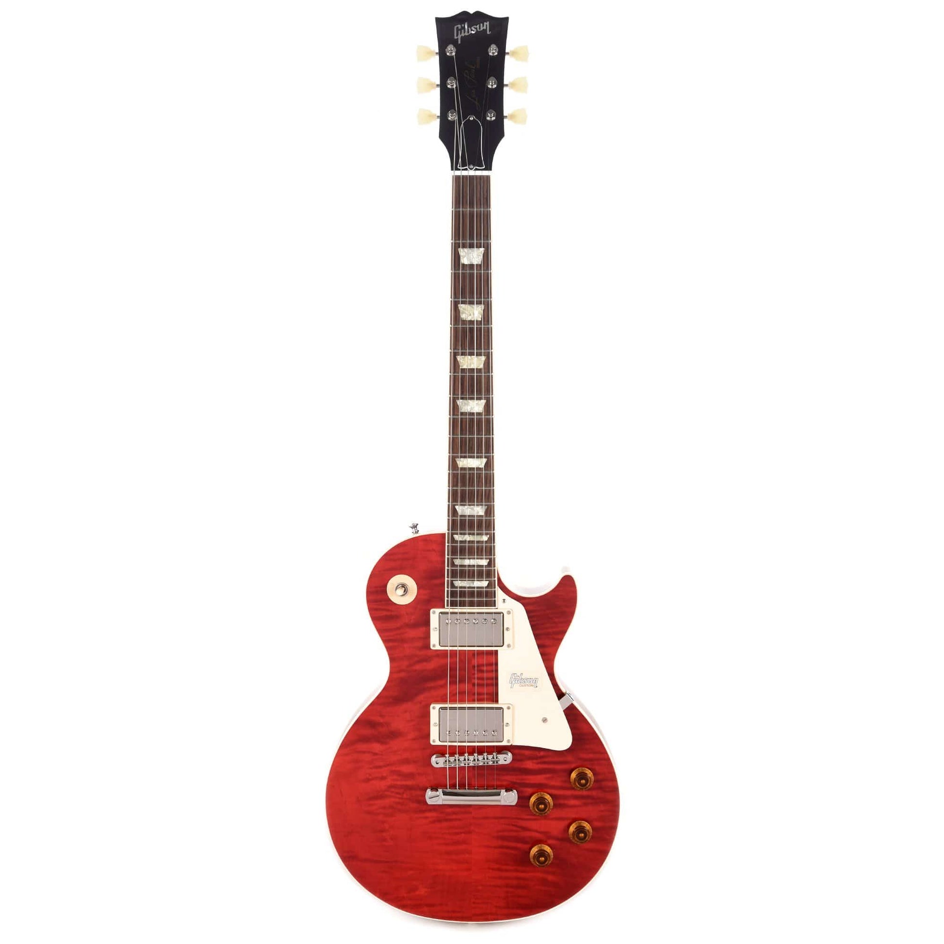 Gibson Custom Modern Les Paul Standard Trans Red Electric Guitars / Solid Body