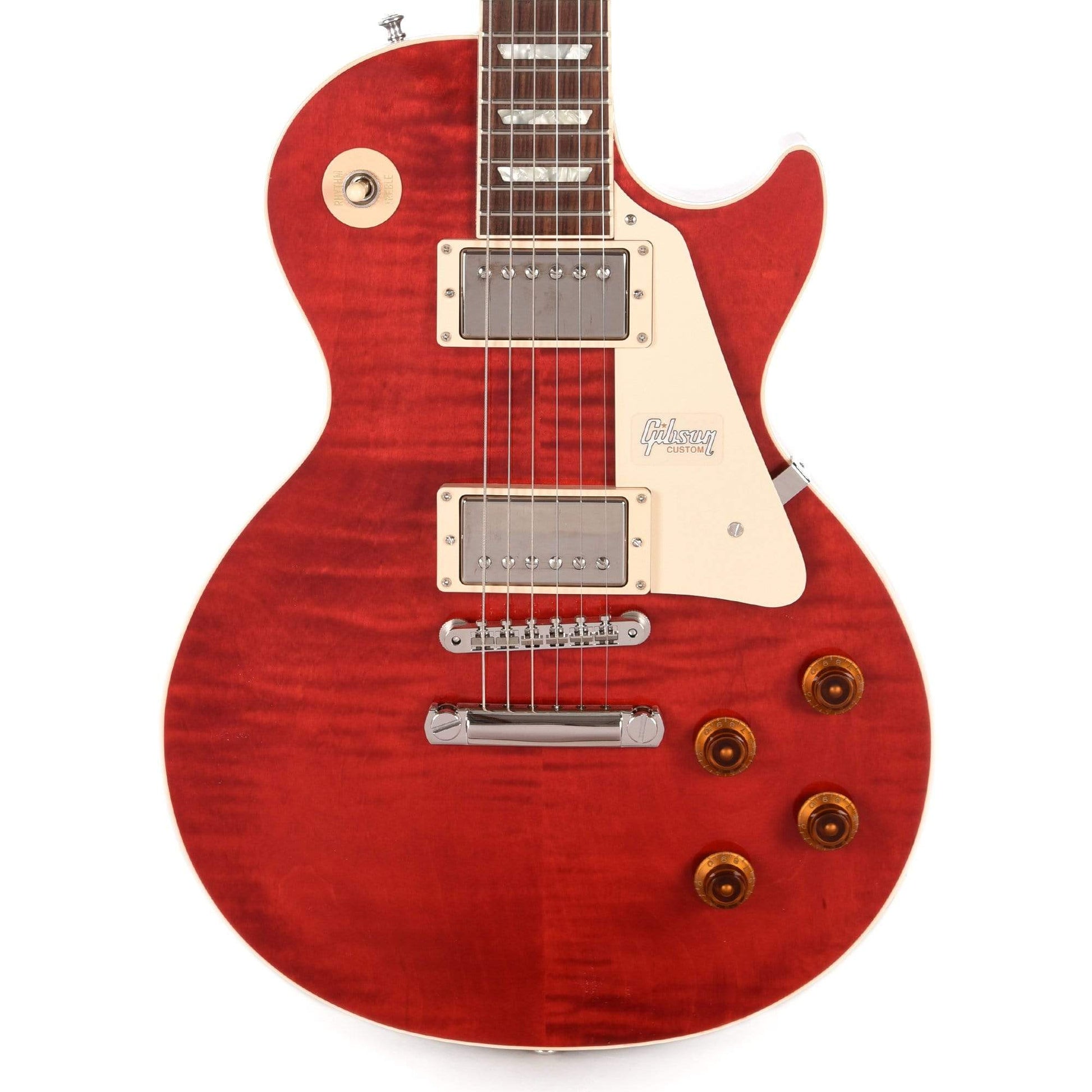 Gibson Custom Modern Les Paul Standard Trans Red Electric Guitars / Solid Body