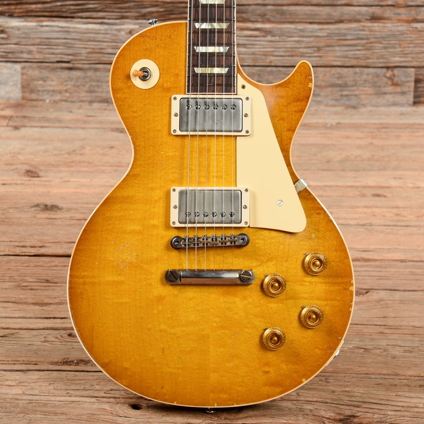 Gibson Custom Murphy Lab 1958 Les Paul Standard Reissue Heavy Aged Lemon Burst 2021 Electric Guitars / Solid Body