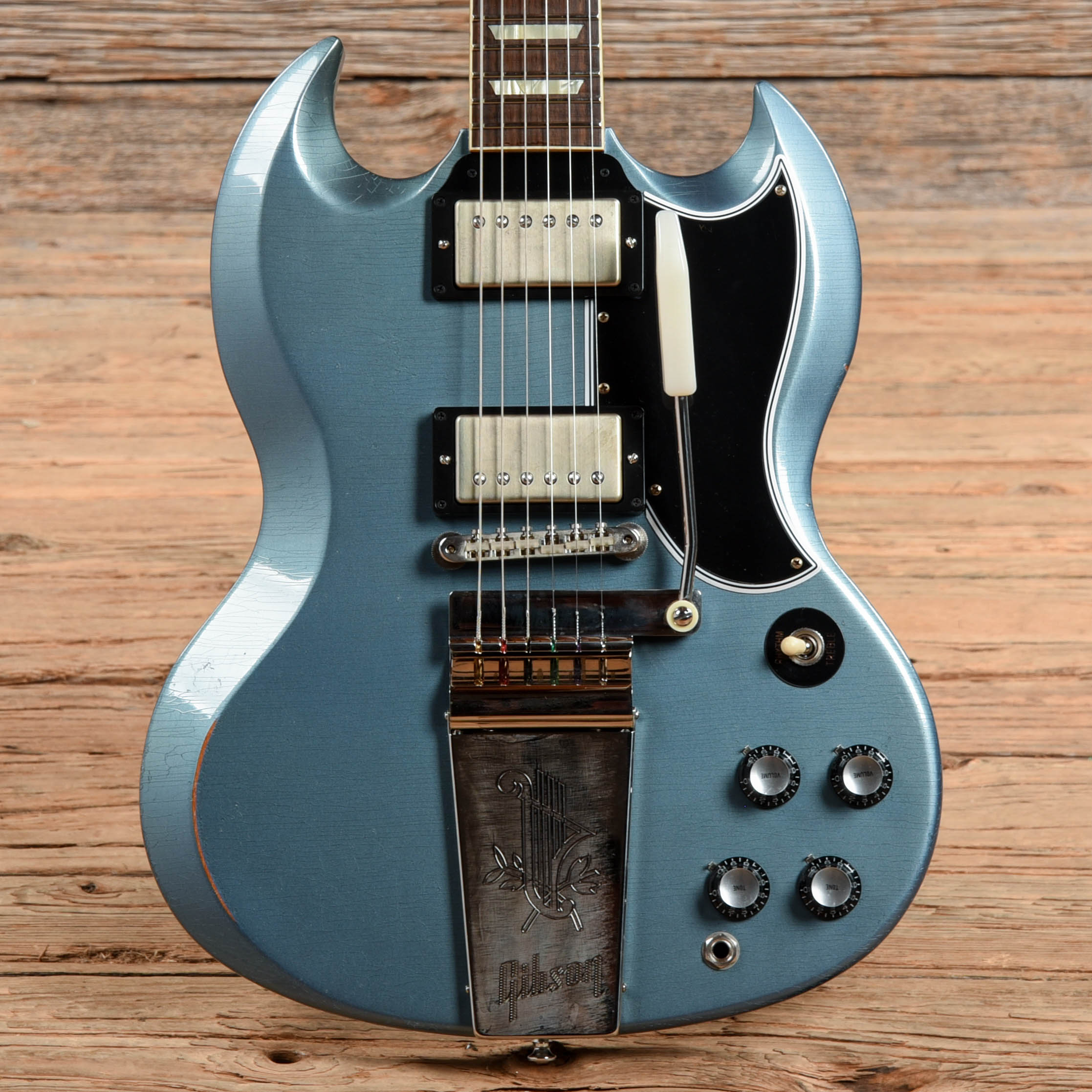 Gibson Custom Murphy Lab '64 SG Standard Light Aged Pelham Blue 2020 Electric Guitars / Solid Body