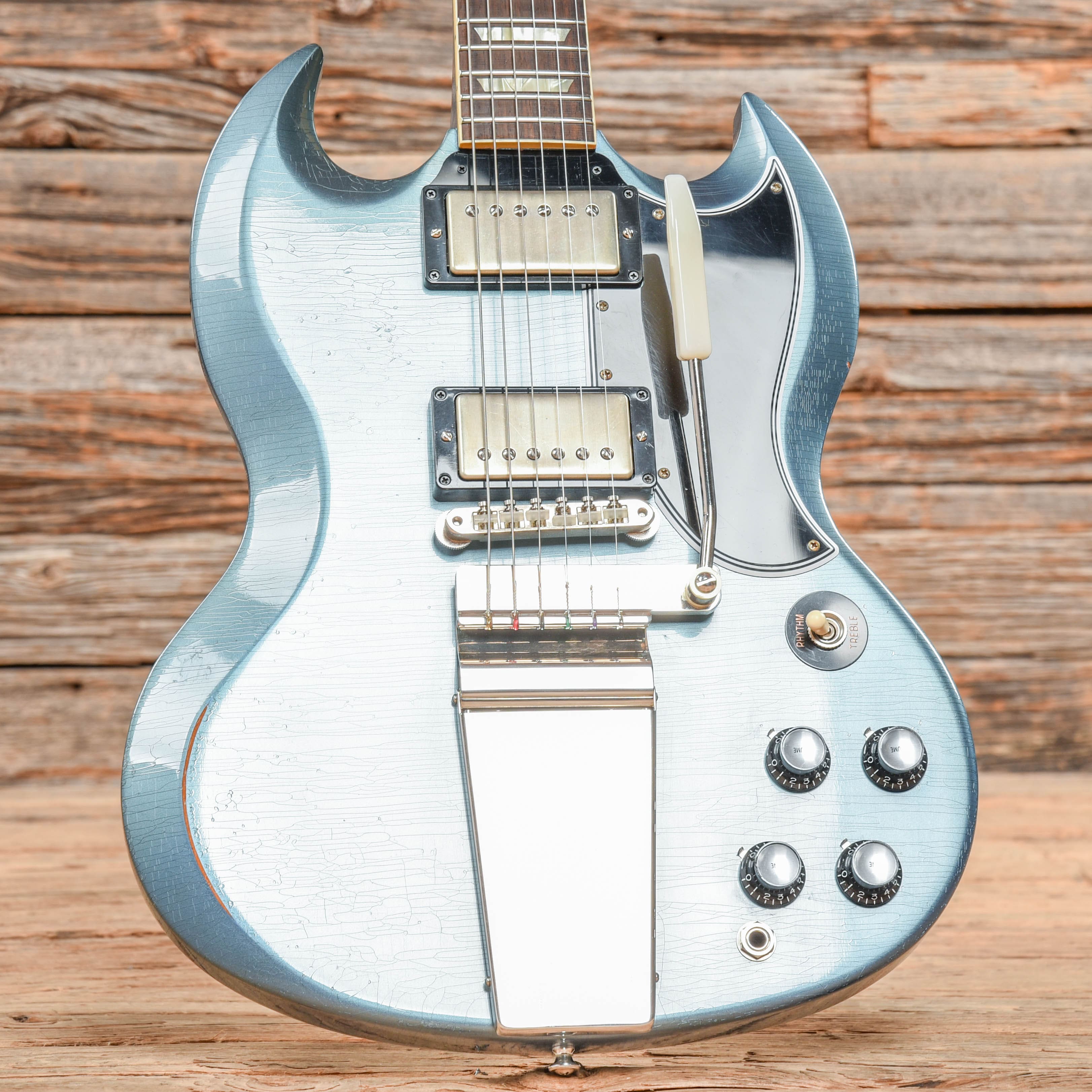 Gibson Custom Murphy Lab '64 SG Standard Light Aged Pelham Blue 2020 Electric Guitars / Solid Body