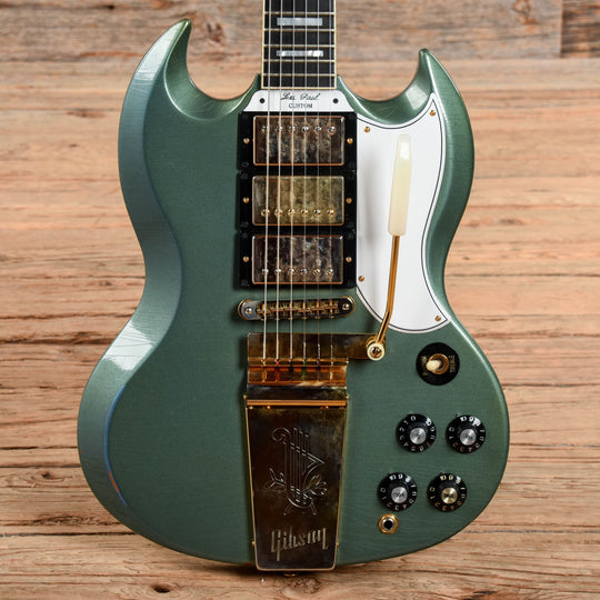 Gibson Custom Murphy Lab SG Custom Light Aged w/Maestro Vibrola Tailpiece Antique Pelham Blue 2021 Electric Guitars / Solid Body