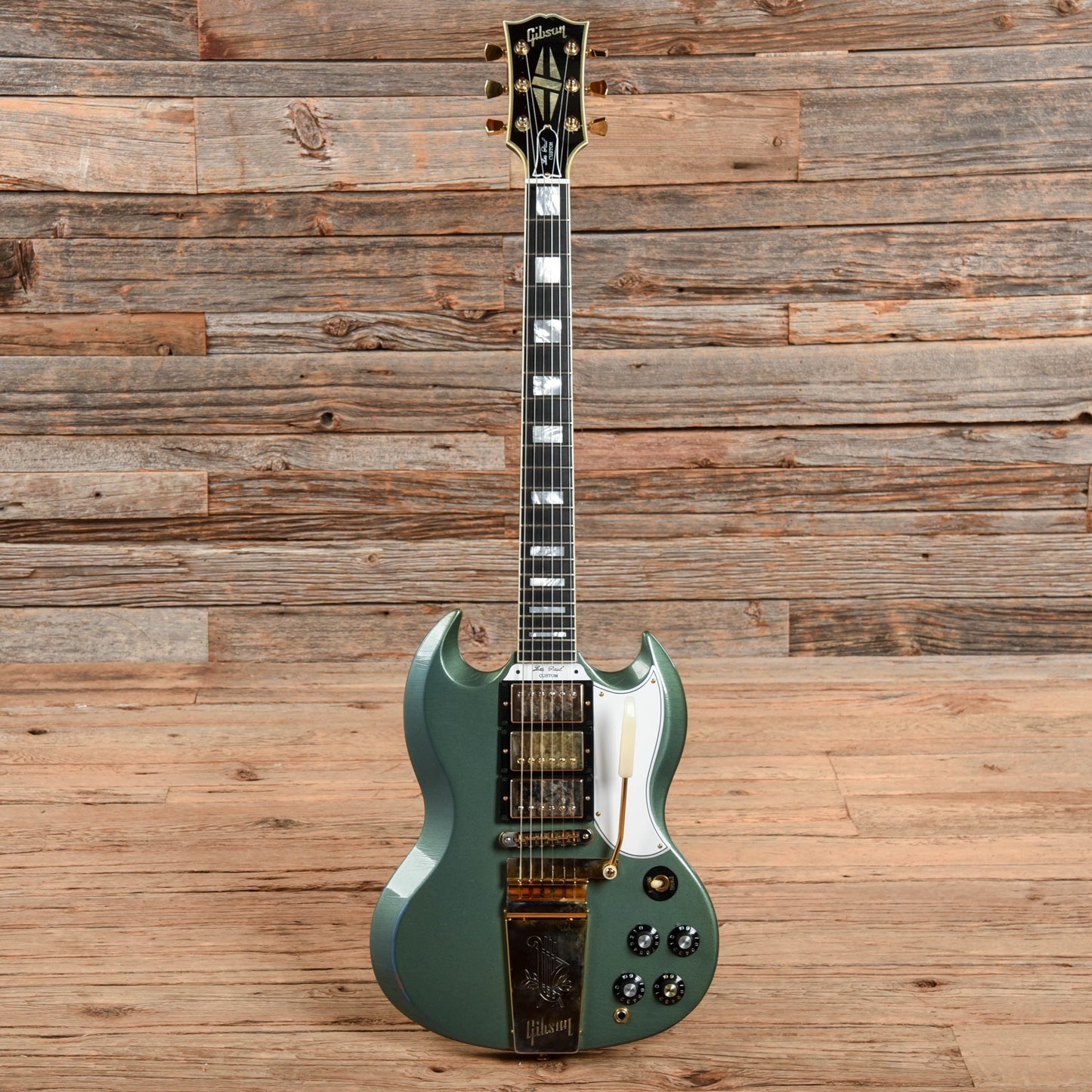 Gibson Custom Murphy Lab SG Custom Light Aged w/Maestro Vibrola Tailpiece Antique Pelham Blue 2021 Electric Guitars / Solid Body