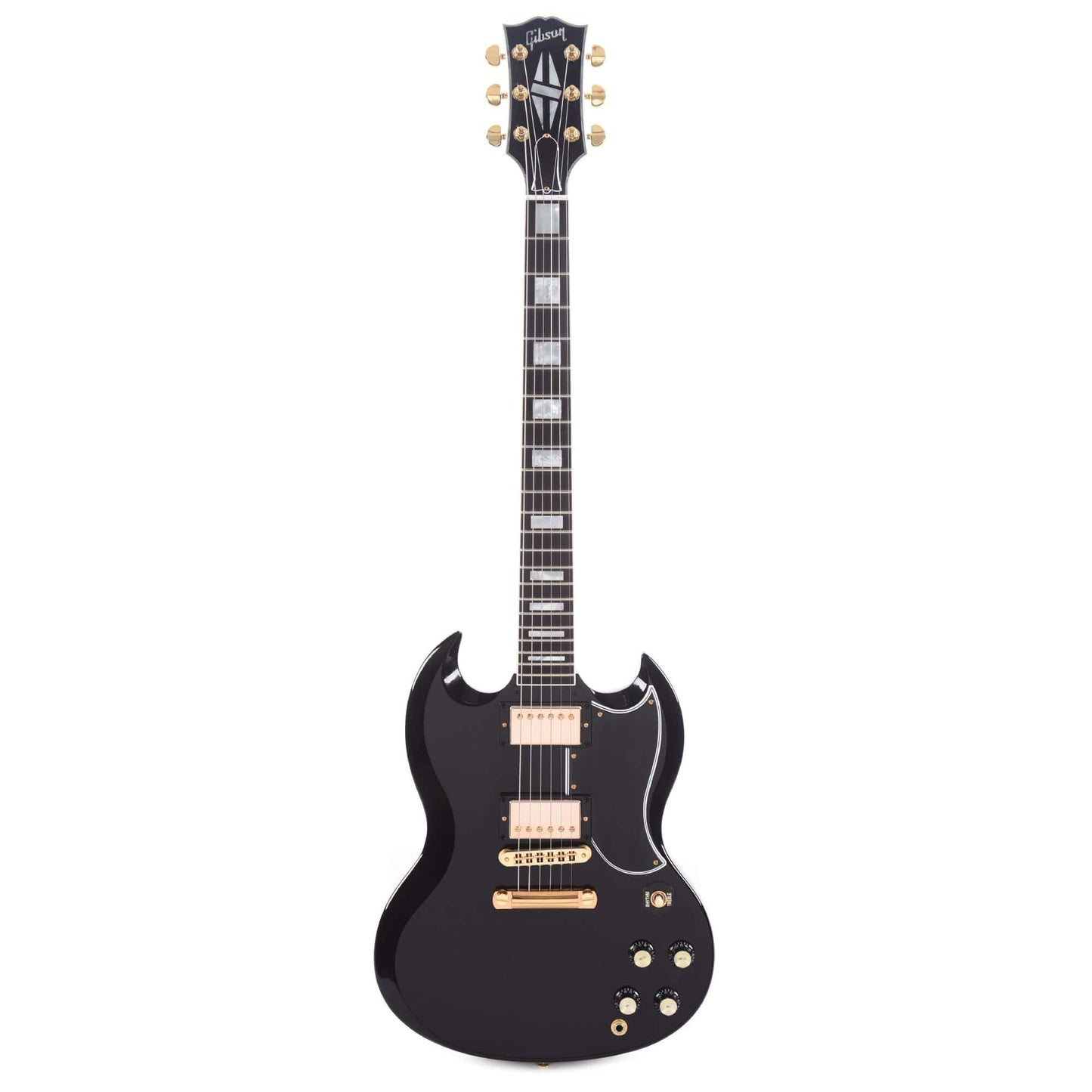 Gibson Custom SG Custom Ebony Gloss w/Ebony Fingerboard Electric Guitars / Solid Body