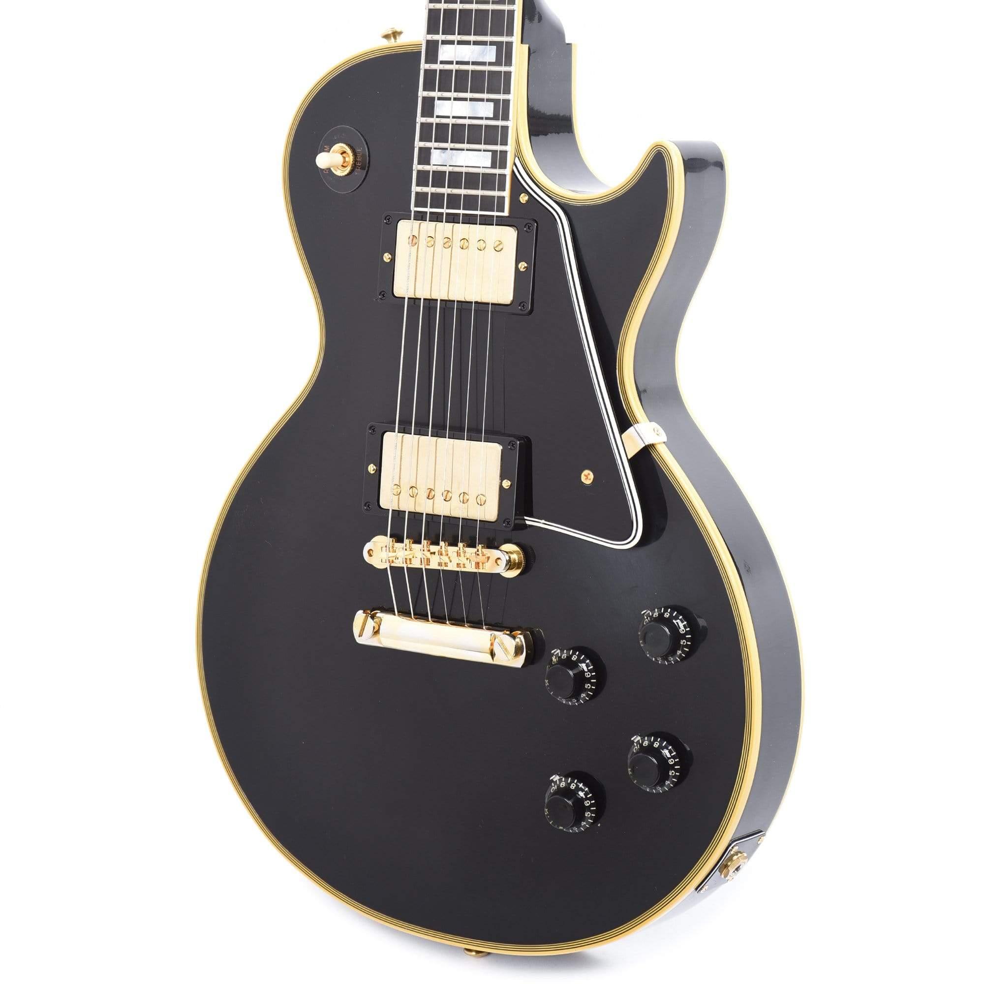 Gibson Custom Shop 1957 Les Paul Custom Reissue 2-Pickup Ebony VOS Electric Guitars / Solid Body