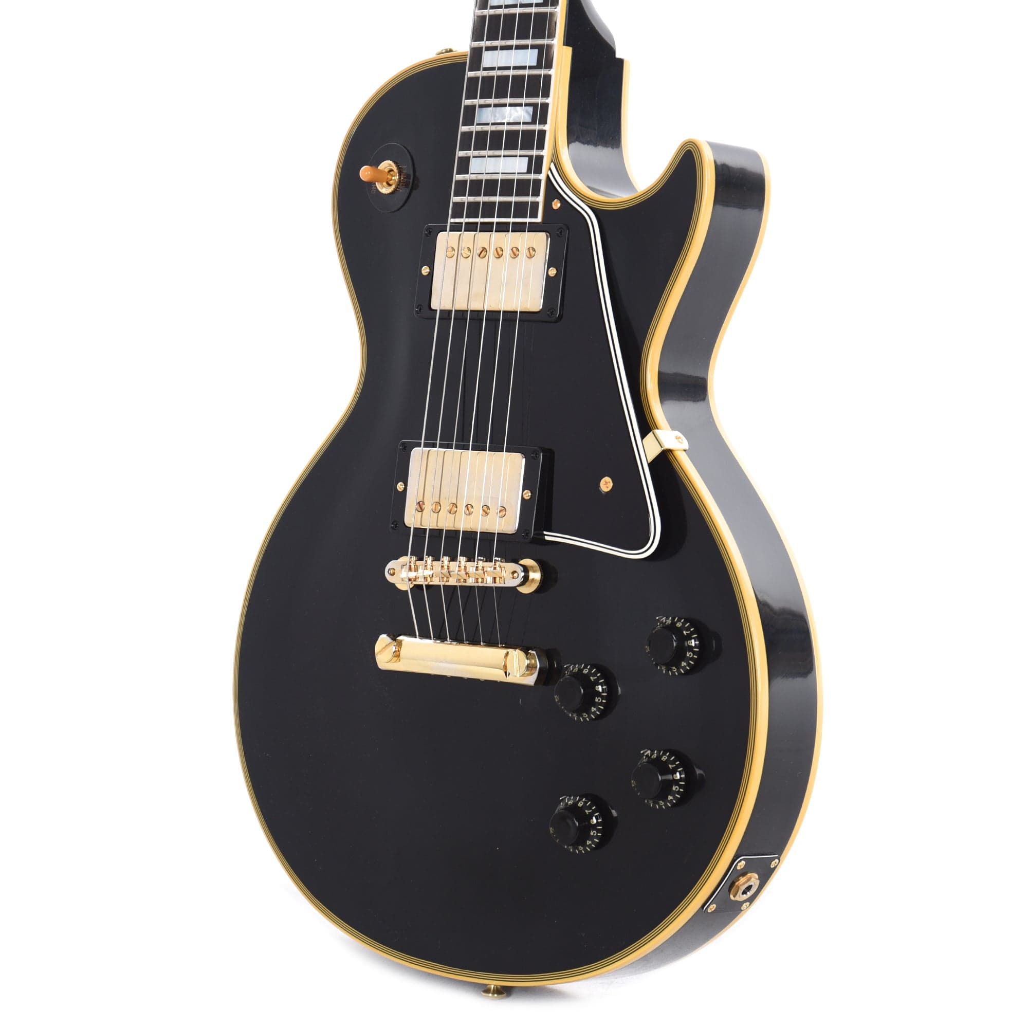 Gibson Custom Shop 1957 Les Paul Custom Reissue 2-Pickup Ebony VOS Electric Guitars / Solid Body