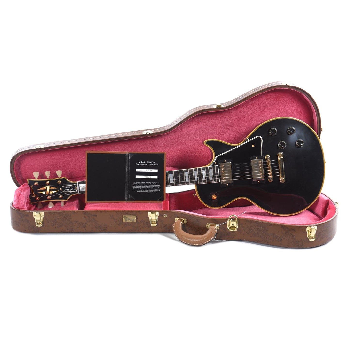 Gibson Custom Shop 1957 Les Paul Custom Reissue 2-Pickup Ebony VOS Electric Guitars / Solid Body